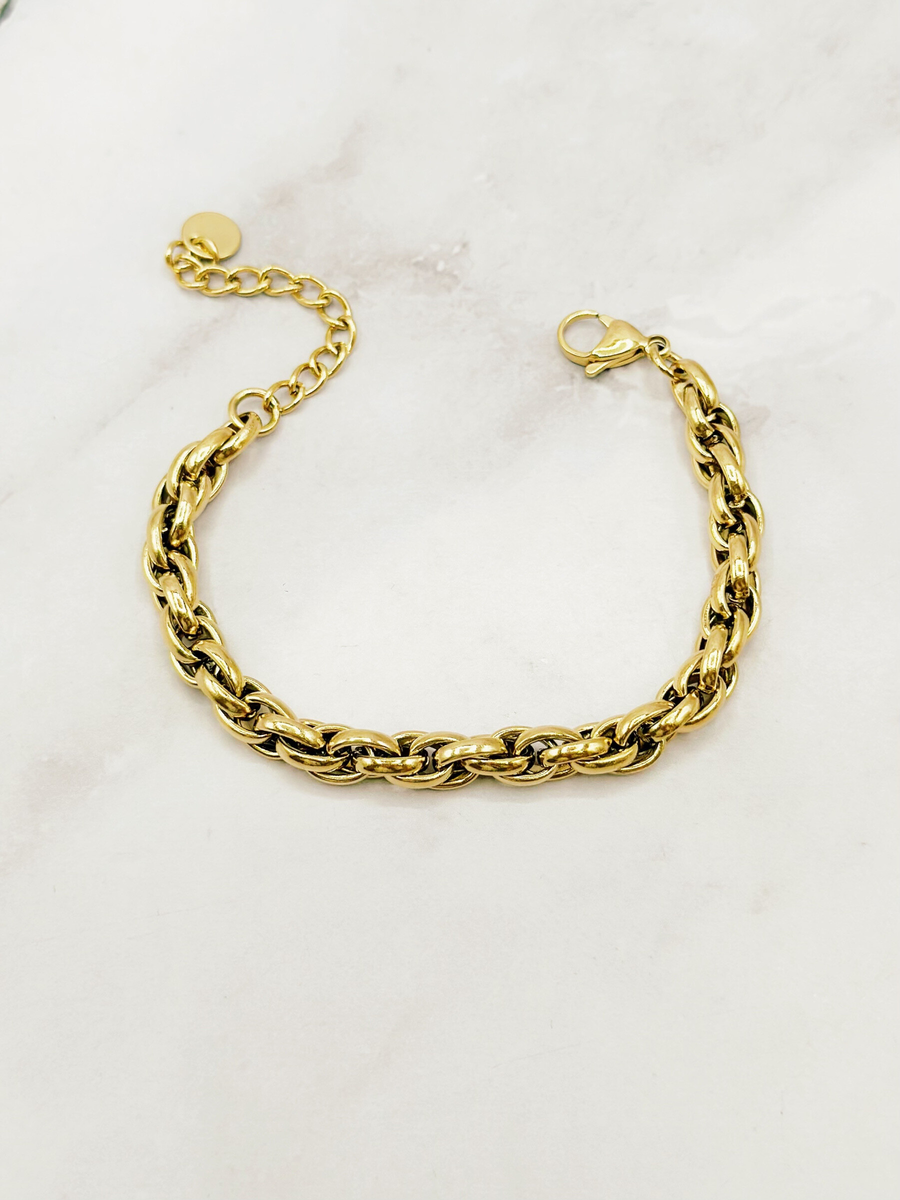 Grossista Emily - Bracciale in acciaio inossidabile regolabile con charms