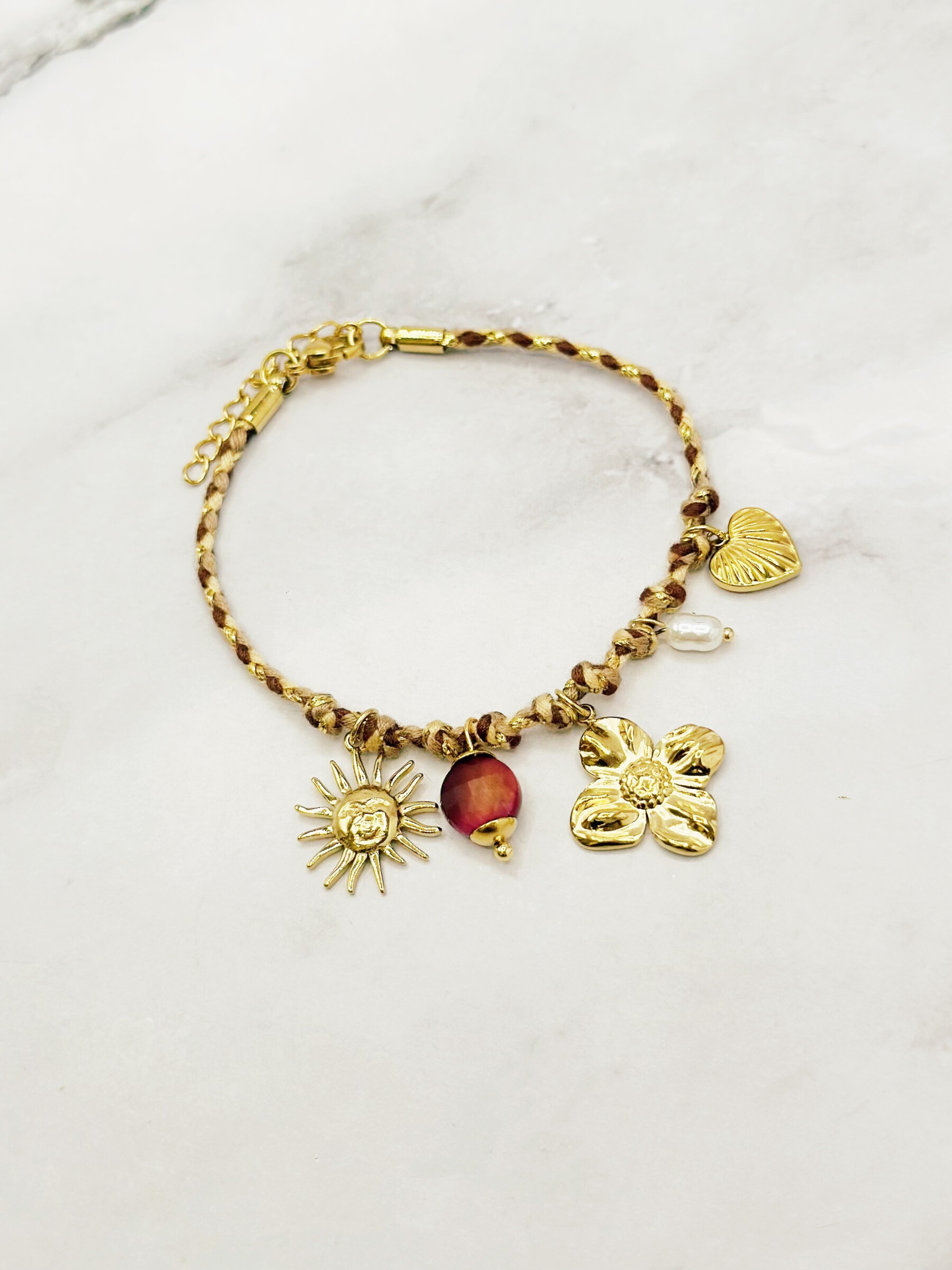 Wholesaler Emily - Adjustable stainless steel bracelet Charms