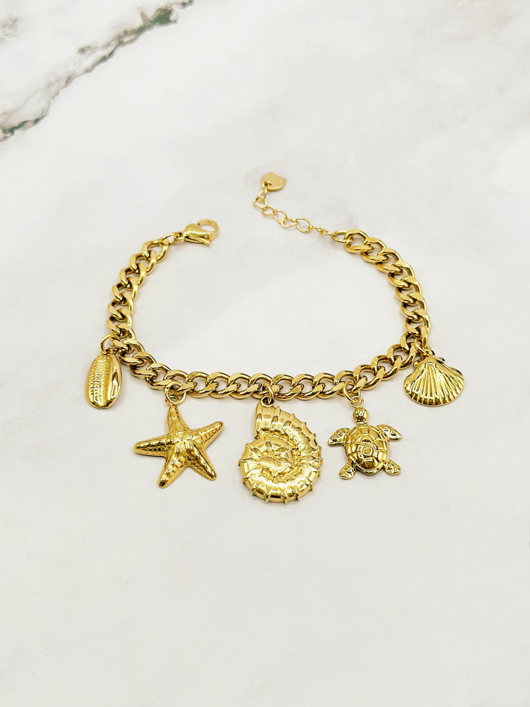 Mayorista Emily - Collar ajustable de acero Conchas