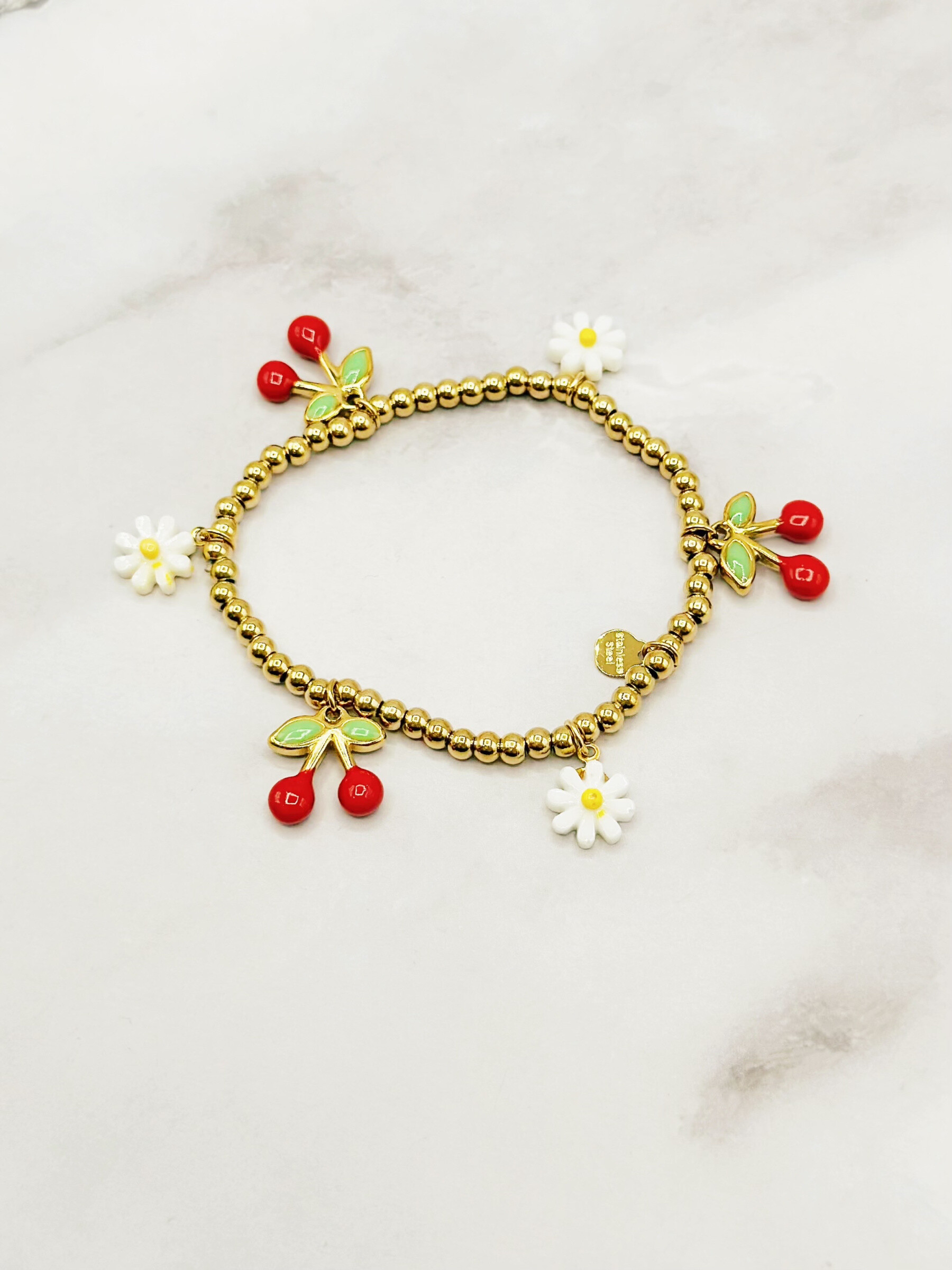 Wholesaler Emily - Adjustable stainless steel bracelet Charms