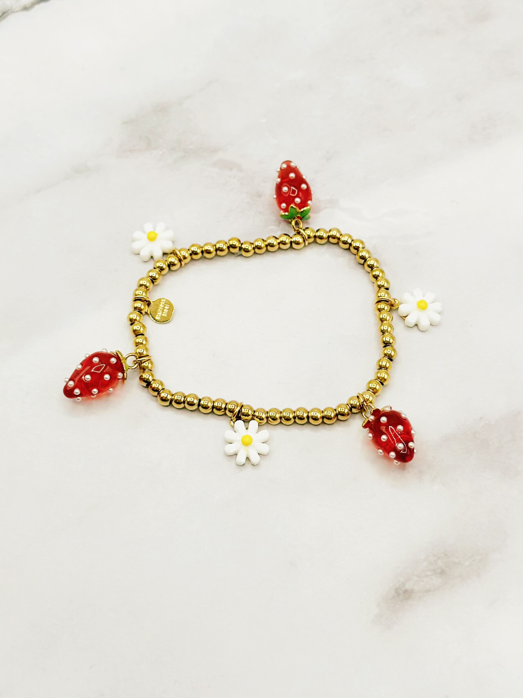 Wholesaler Emily - Adjustable stainless steel bracelet Charms