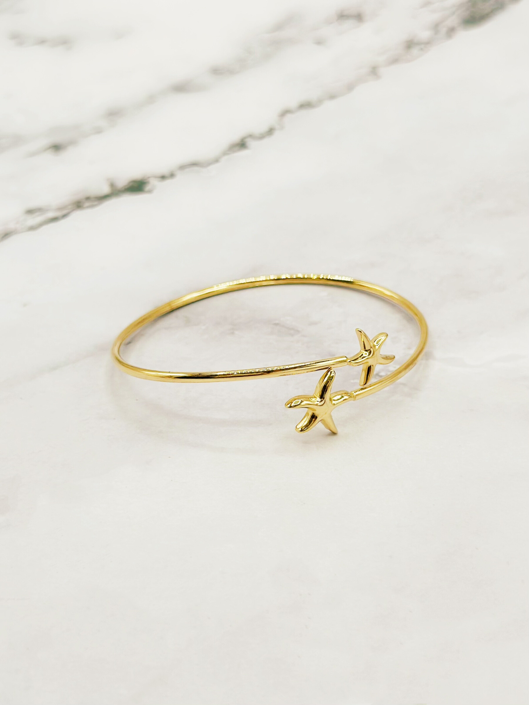Mayorista Emily - Brazalete abierto de acero inoxidable