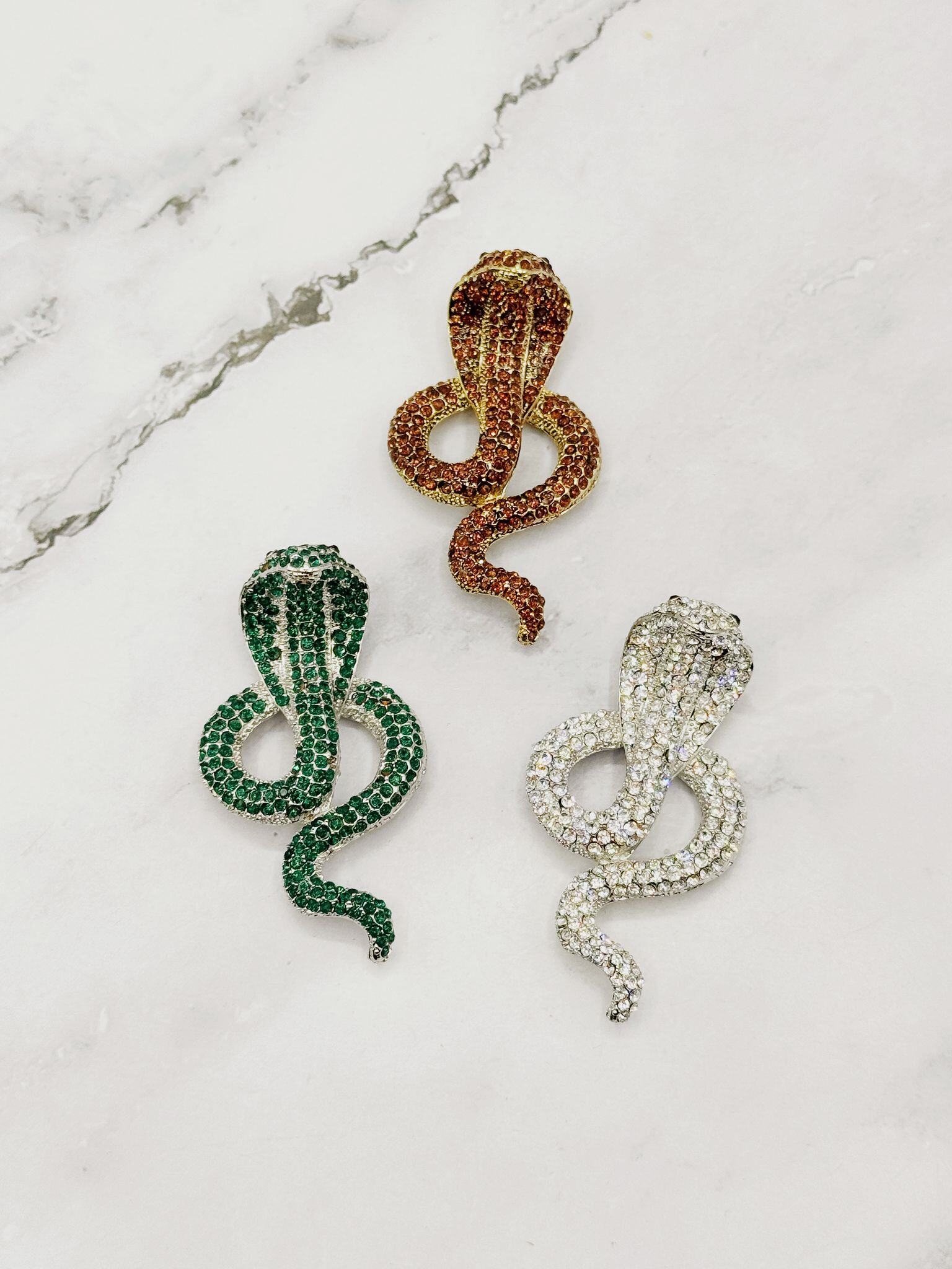 Wholesaler Emily - Sparkling Snake Fantasy Brooch