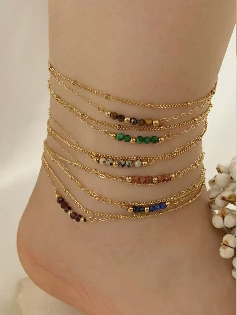 Wholesaler Emily - Stainless steel anklet Shells