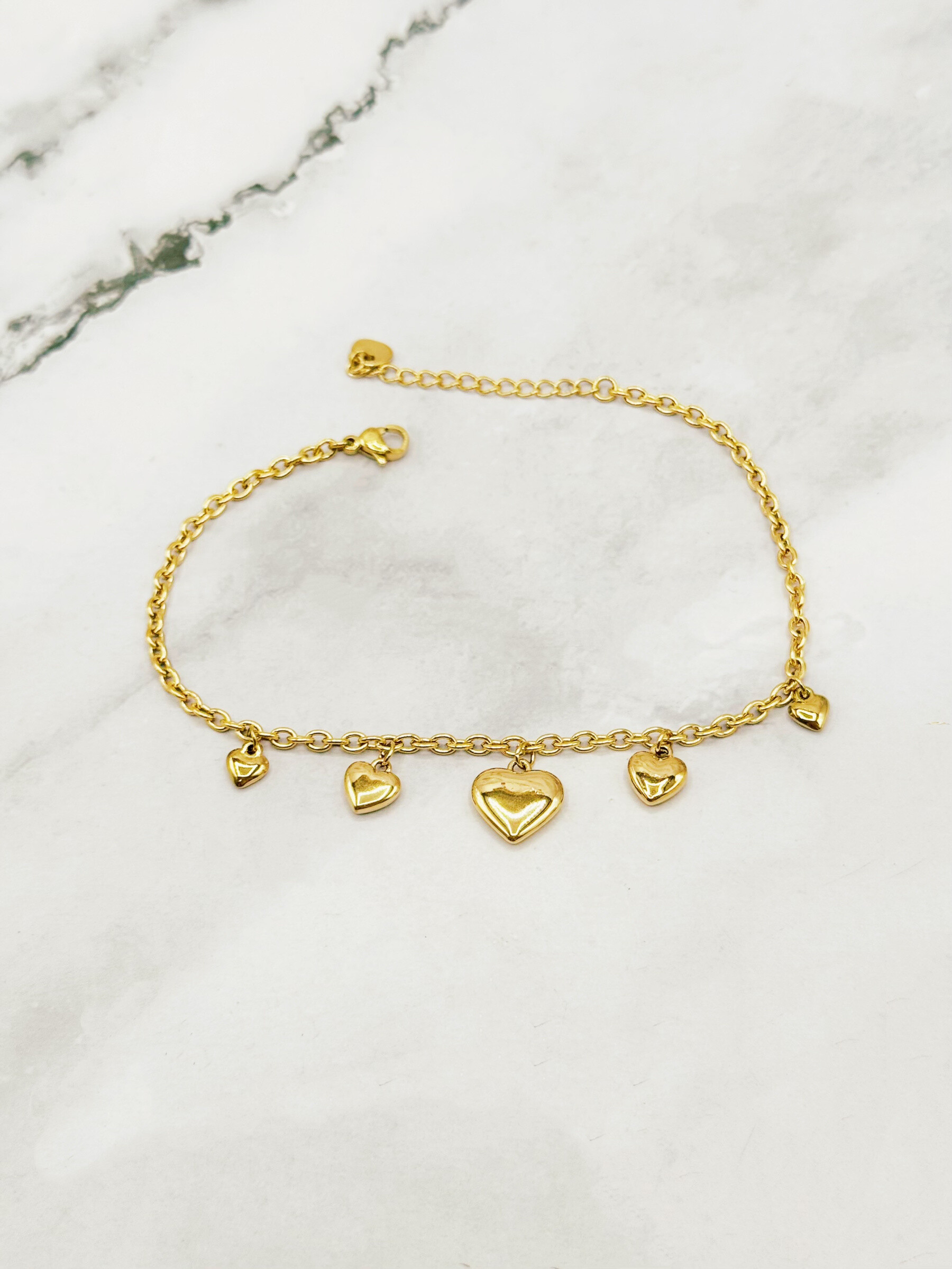 Wholesaler Emily - Stainless steel anklet Shells