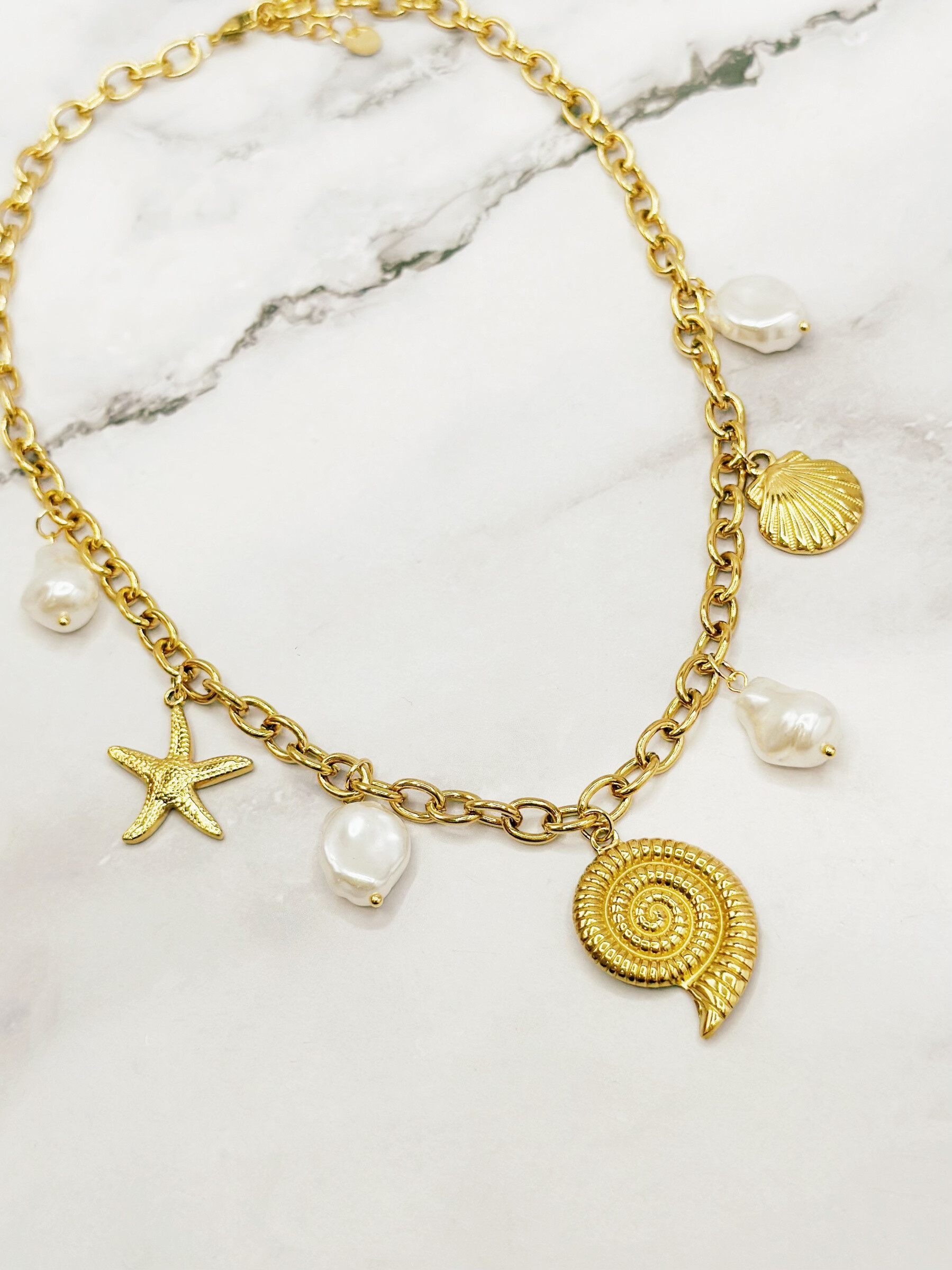 Wholesaler Emily - Adjustable stainless steel necklace Charms