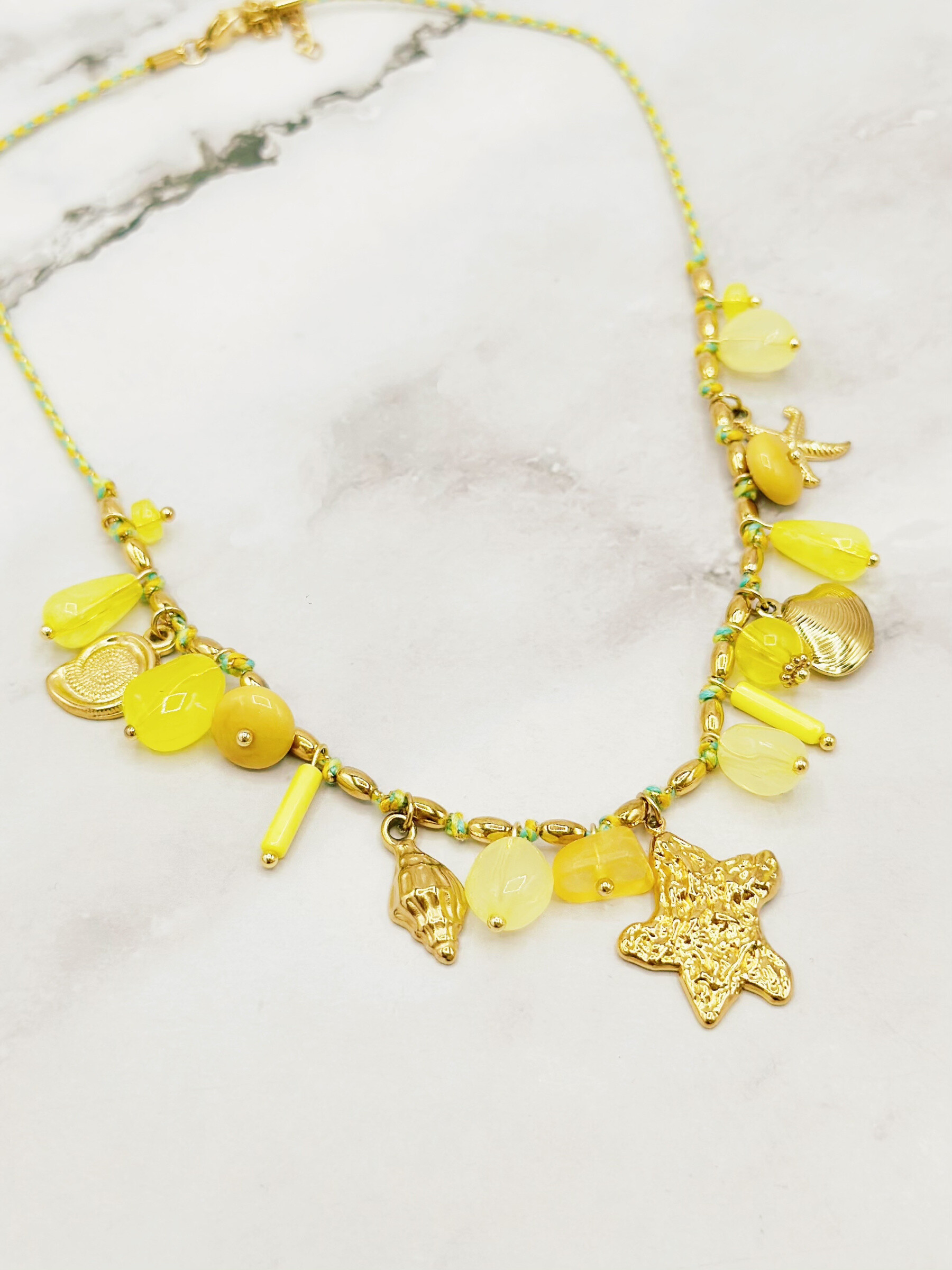 Mayorista Emily - Collar ajustable de acero Conchas