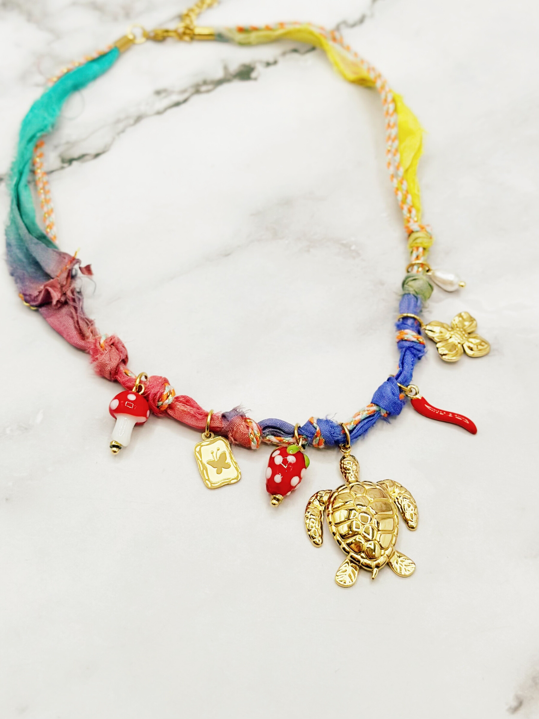 Wholesaler Emily - Adjustable stainless steel necklace Charms