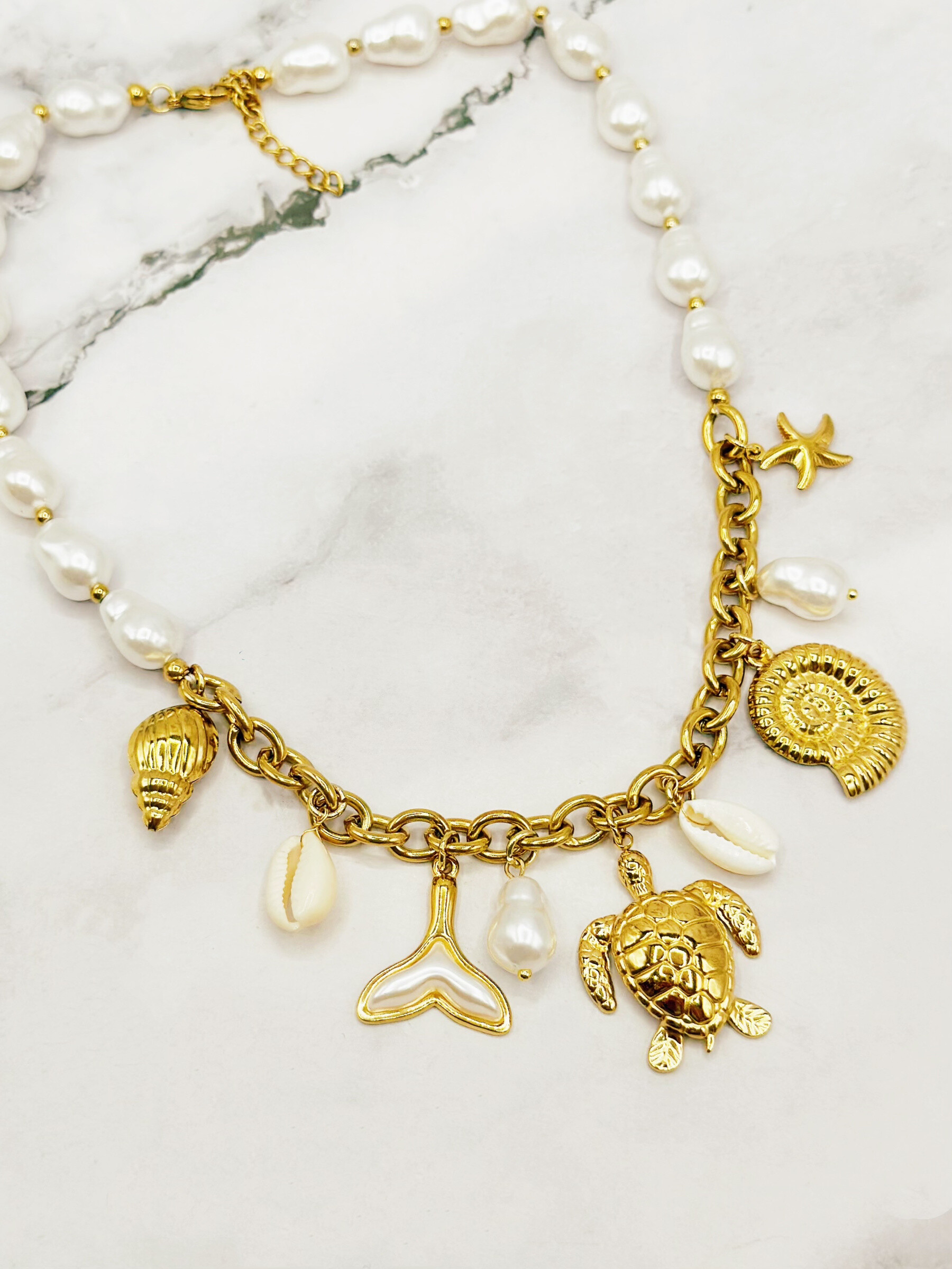 Wholesaler Emily - Adjustable stainless steel necklace Charms