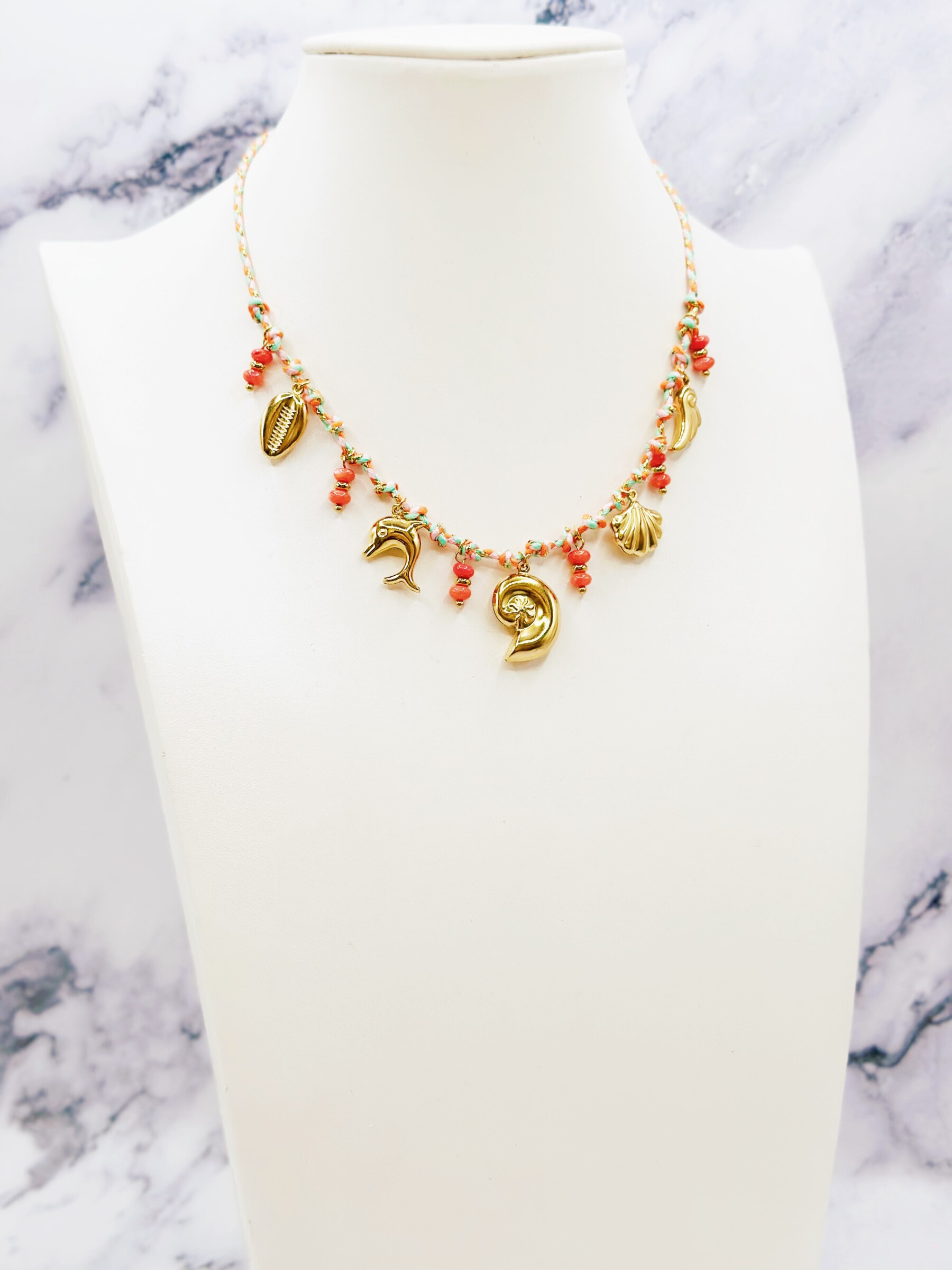 Wholesaler Emily - Adjustable stainless steel necklace Charms