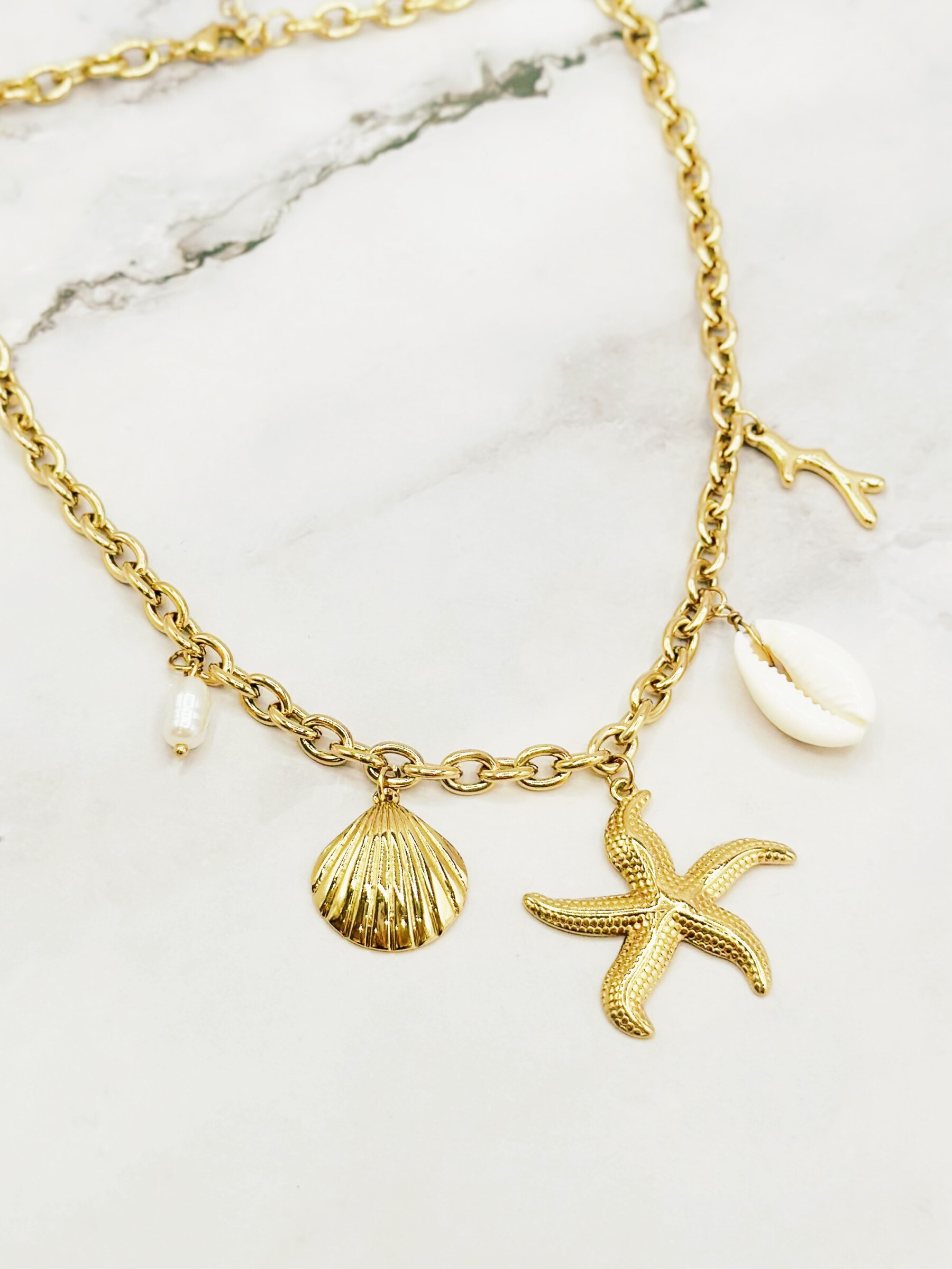 Wholesaler Emily - Adjustable stainless steel necklace Charms