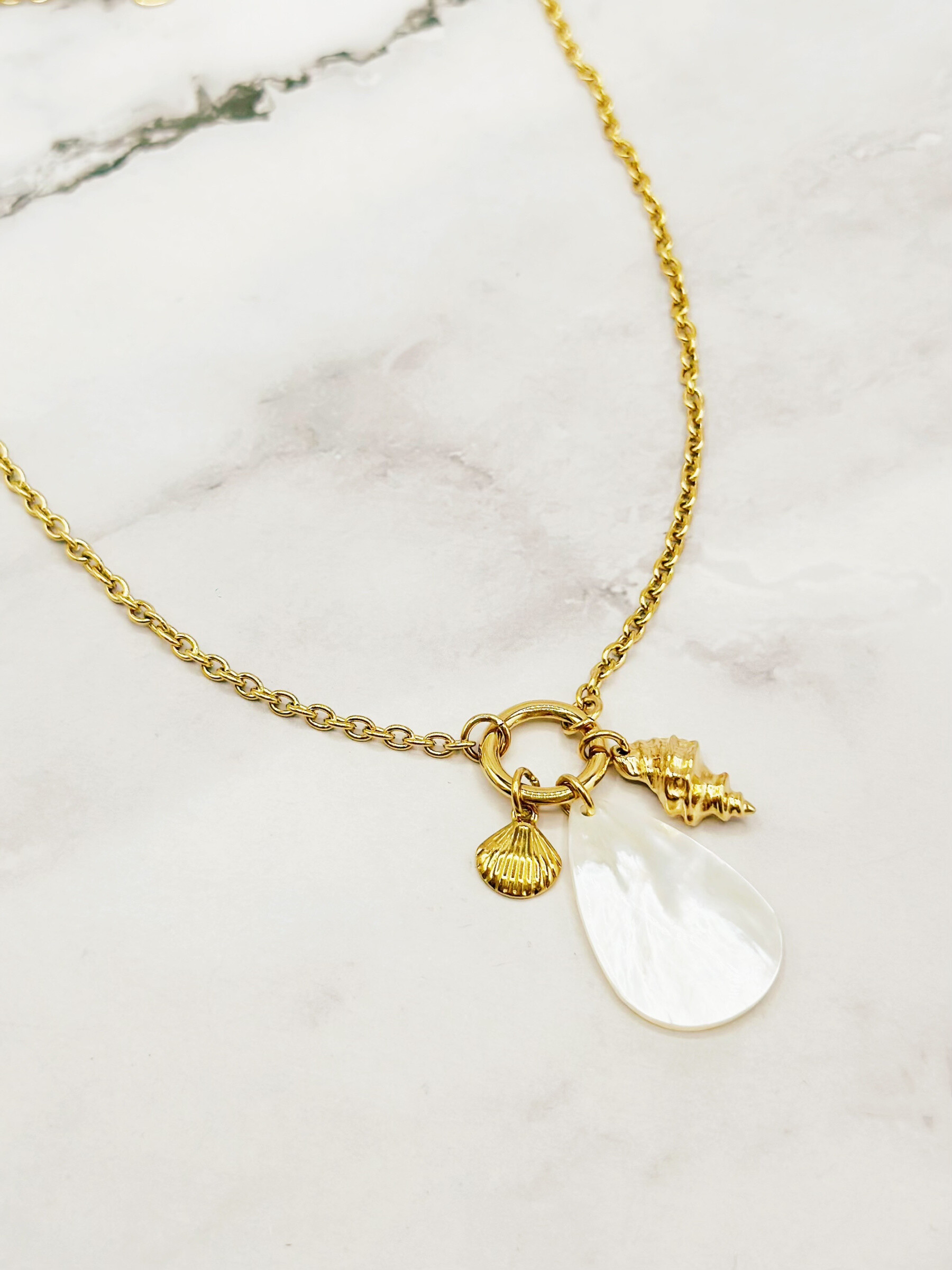 Wholesaler Emily - Adjustable stainless steel necklace Charms