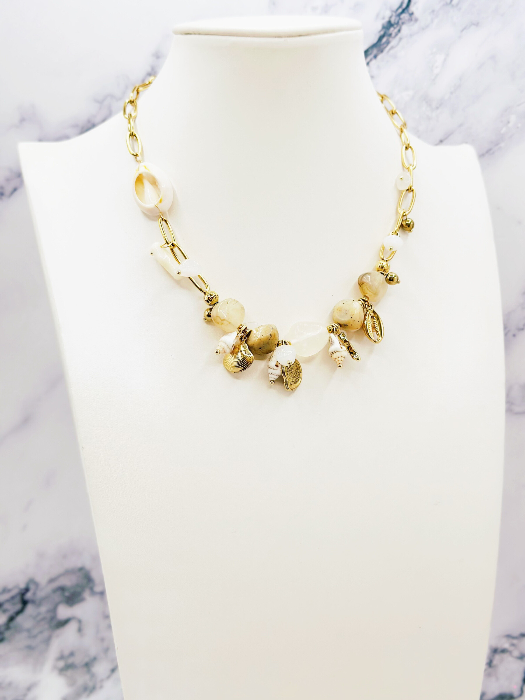 Wholesaler Emily - Adjustable stainless steel necklace Charms