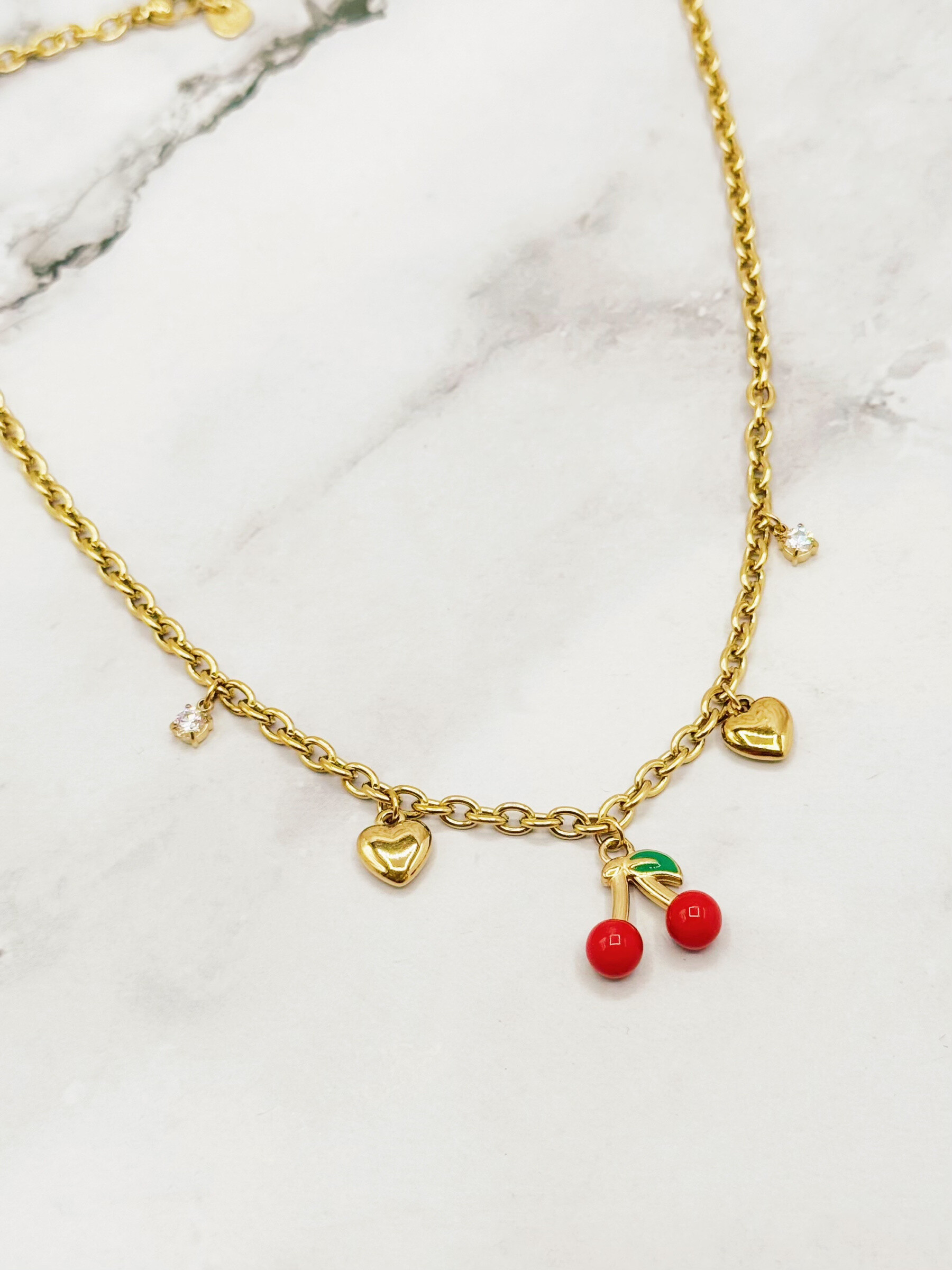 Wholesaler Emily - Adjustable stainless steel necklace Charms