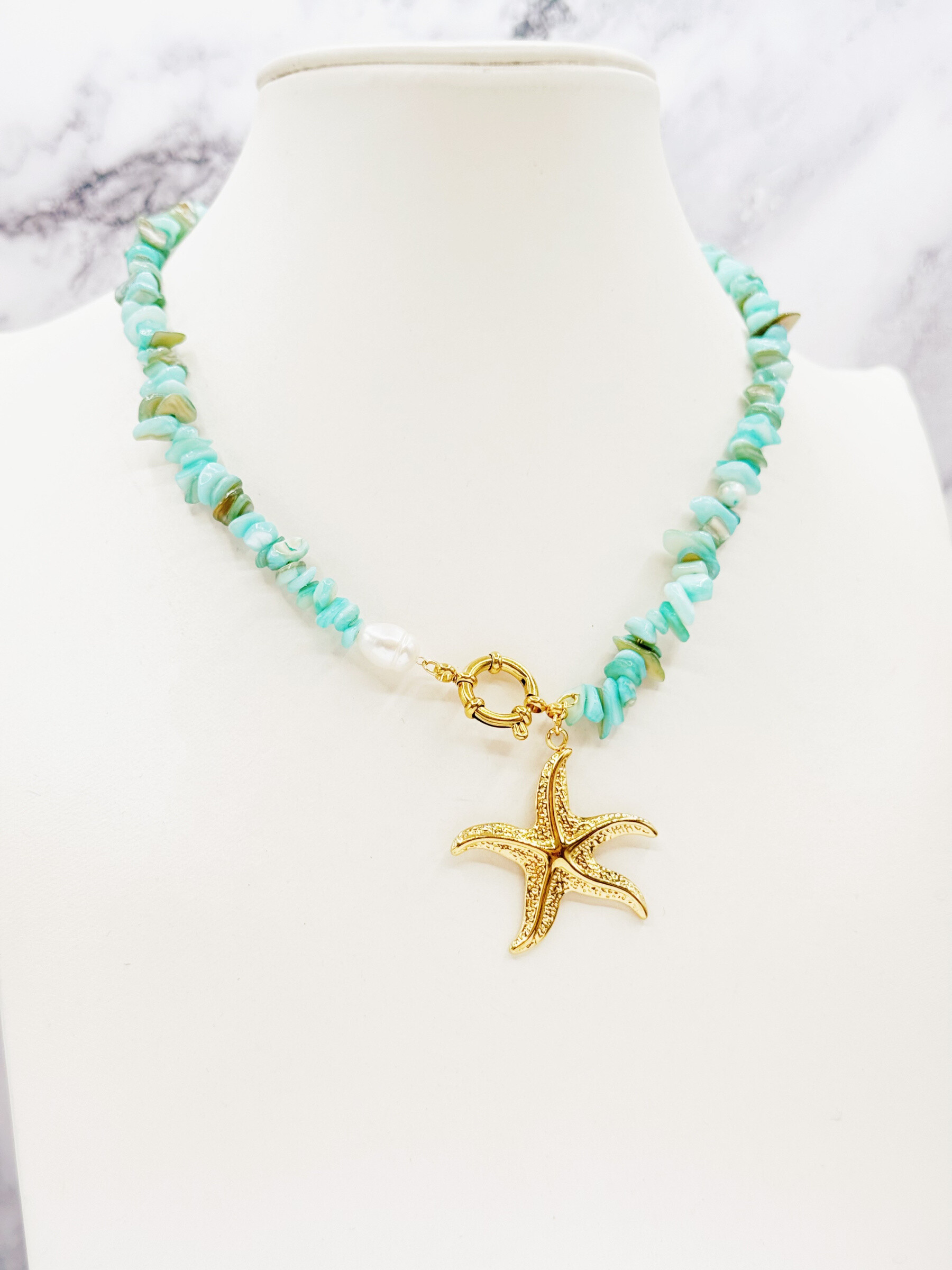Grossiste Emily - Collier en acier inoxydable Étoile de Mer