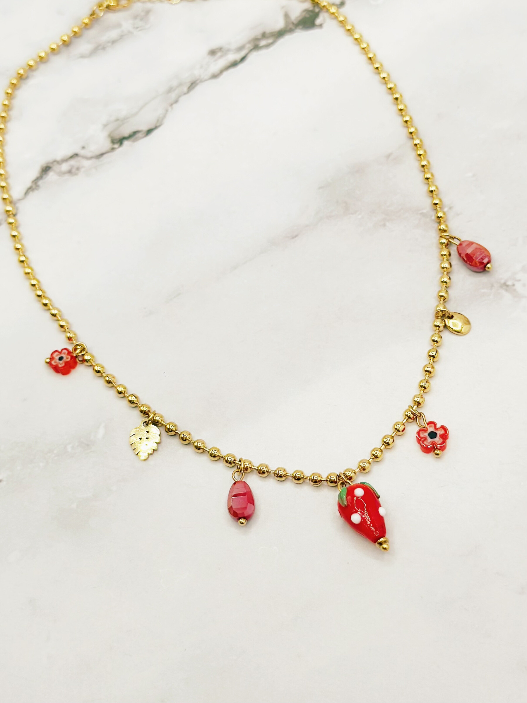 Wholesaler Emily - Adjustable stainless steel necklace Charms