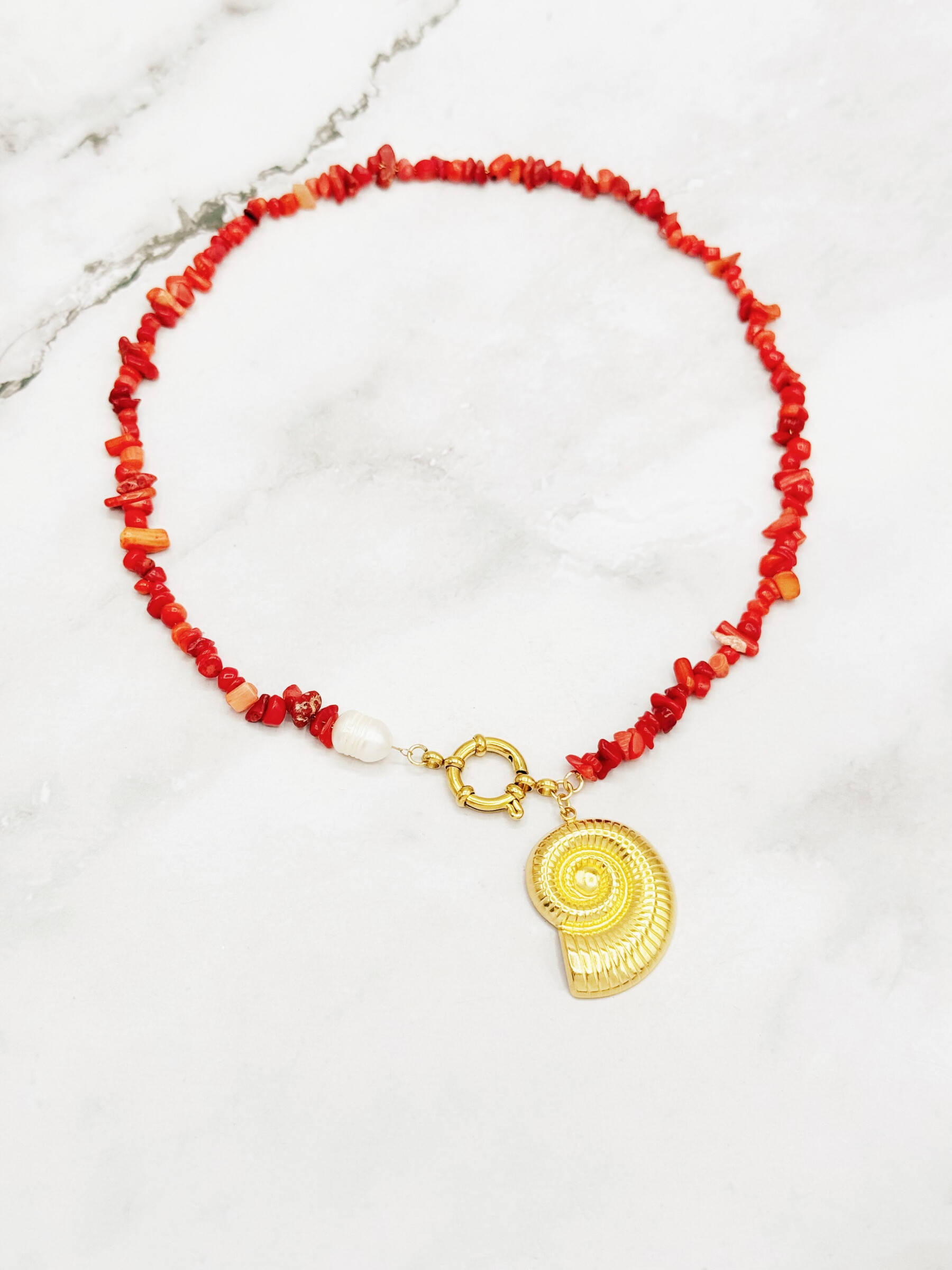 Wholesaler Emily - Stainless steel necklace shellfish