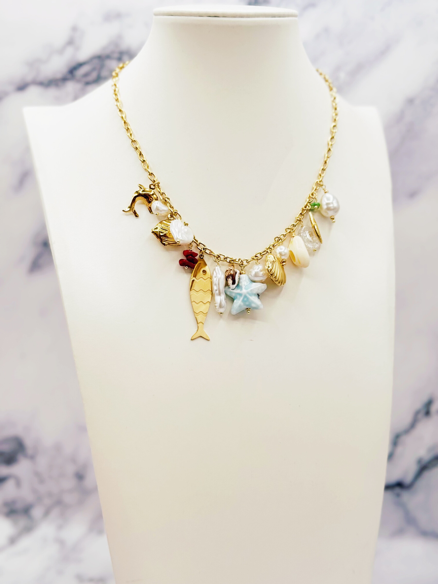 Wholesaler Emily - Adjustable stainless steel necklace Charms