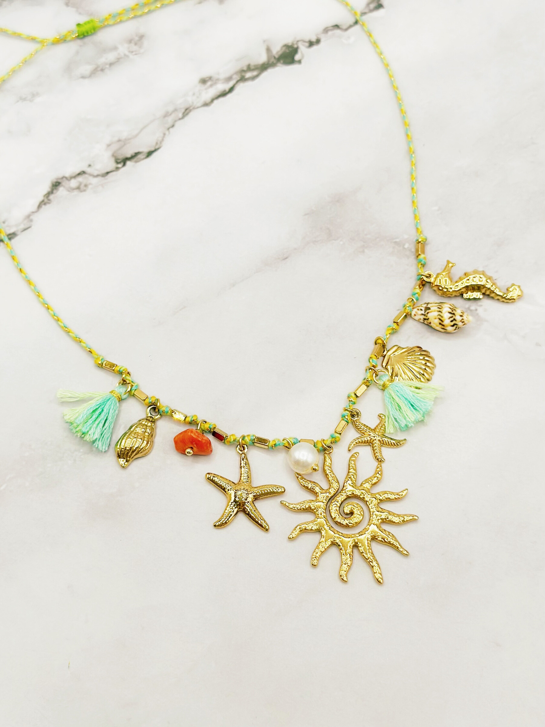 Wholesaler Emily - Adjustable stainless steel necklace Charms