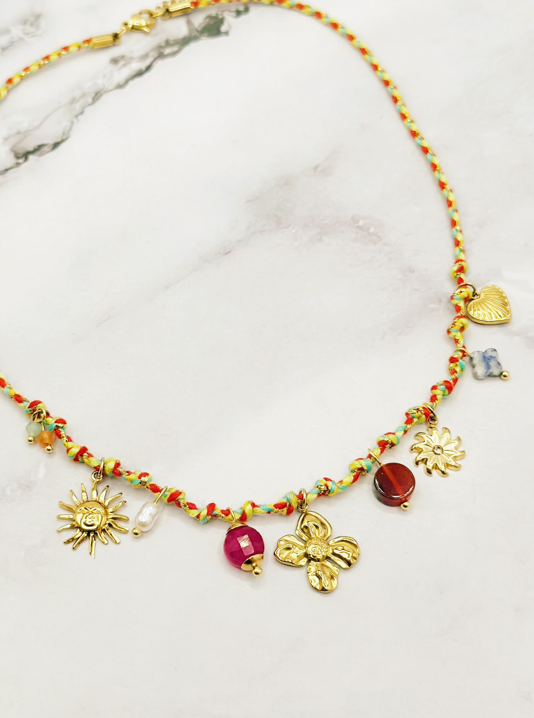 Wholesaler Emily - Adjustable stainless steel necklace Charms