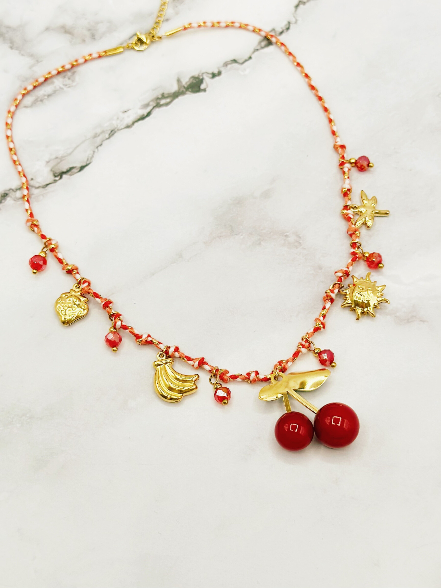 Wholesaler Emily - Adjustable stainless steel necklace Charms