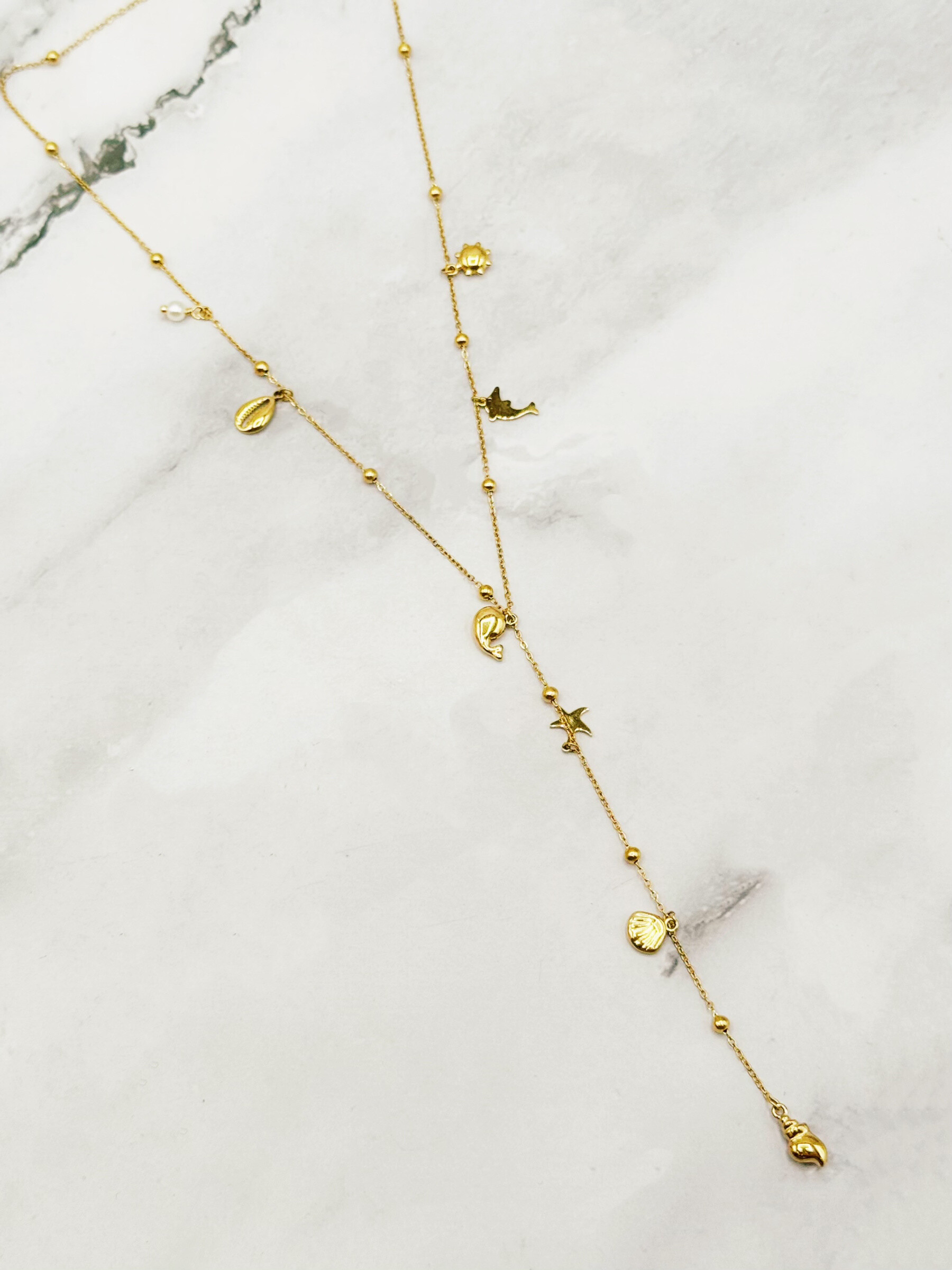 Wholesaler Emily - Adjustable stainless steel necklace Charms