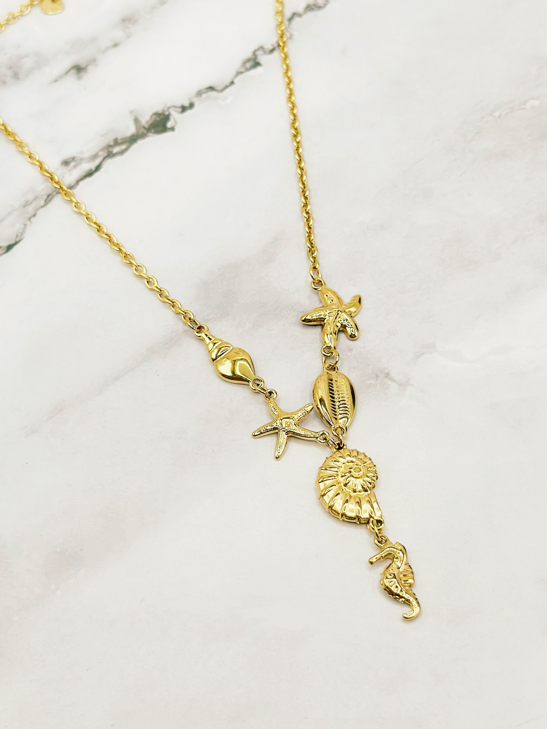 Wholesaler Emily - Adjustable stainless steel necklace Charms