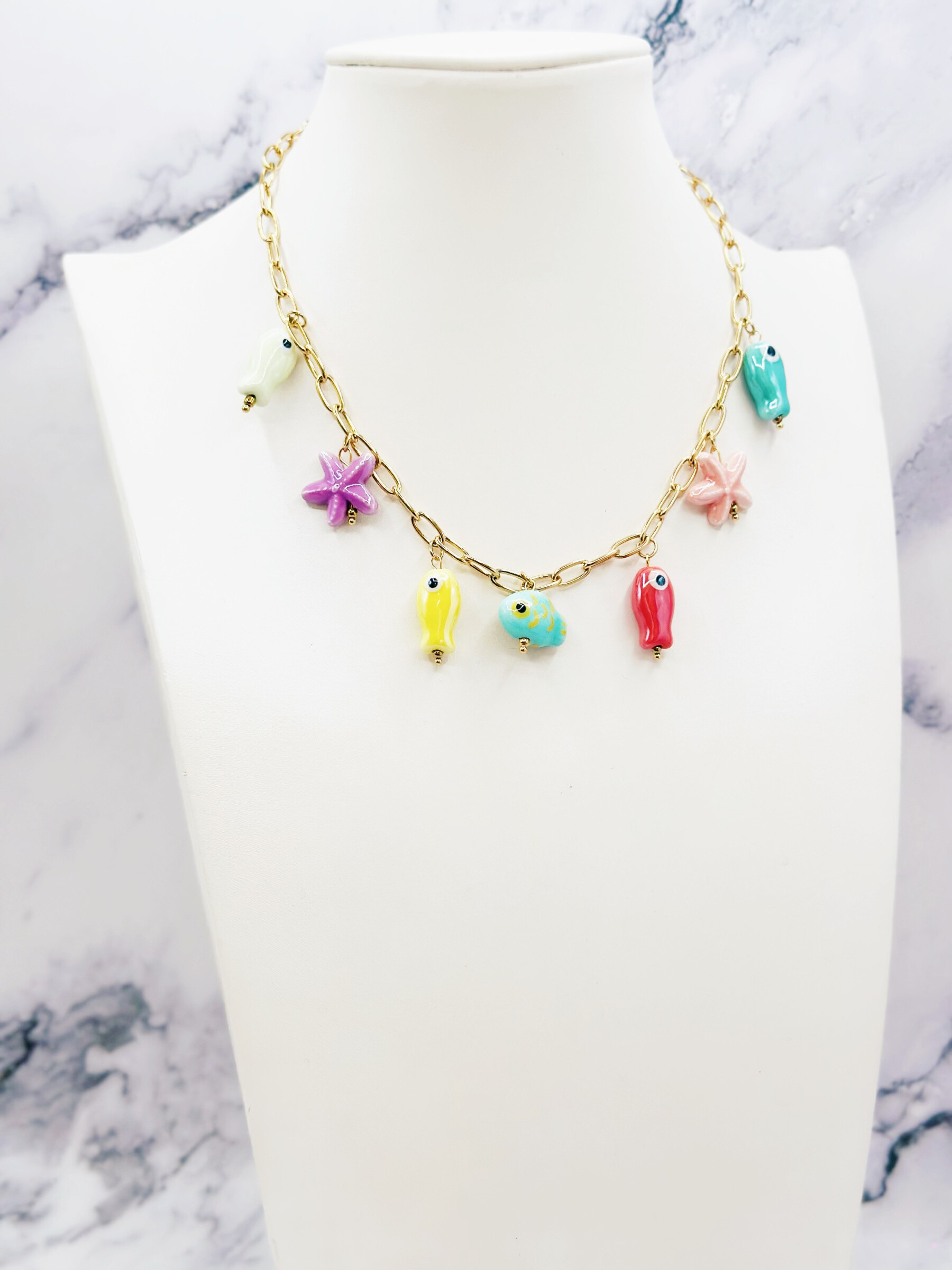 Wholesaler Emily - Adjustable stainless steel necklace Charms