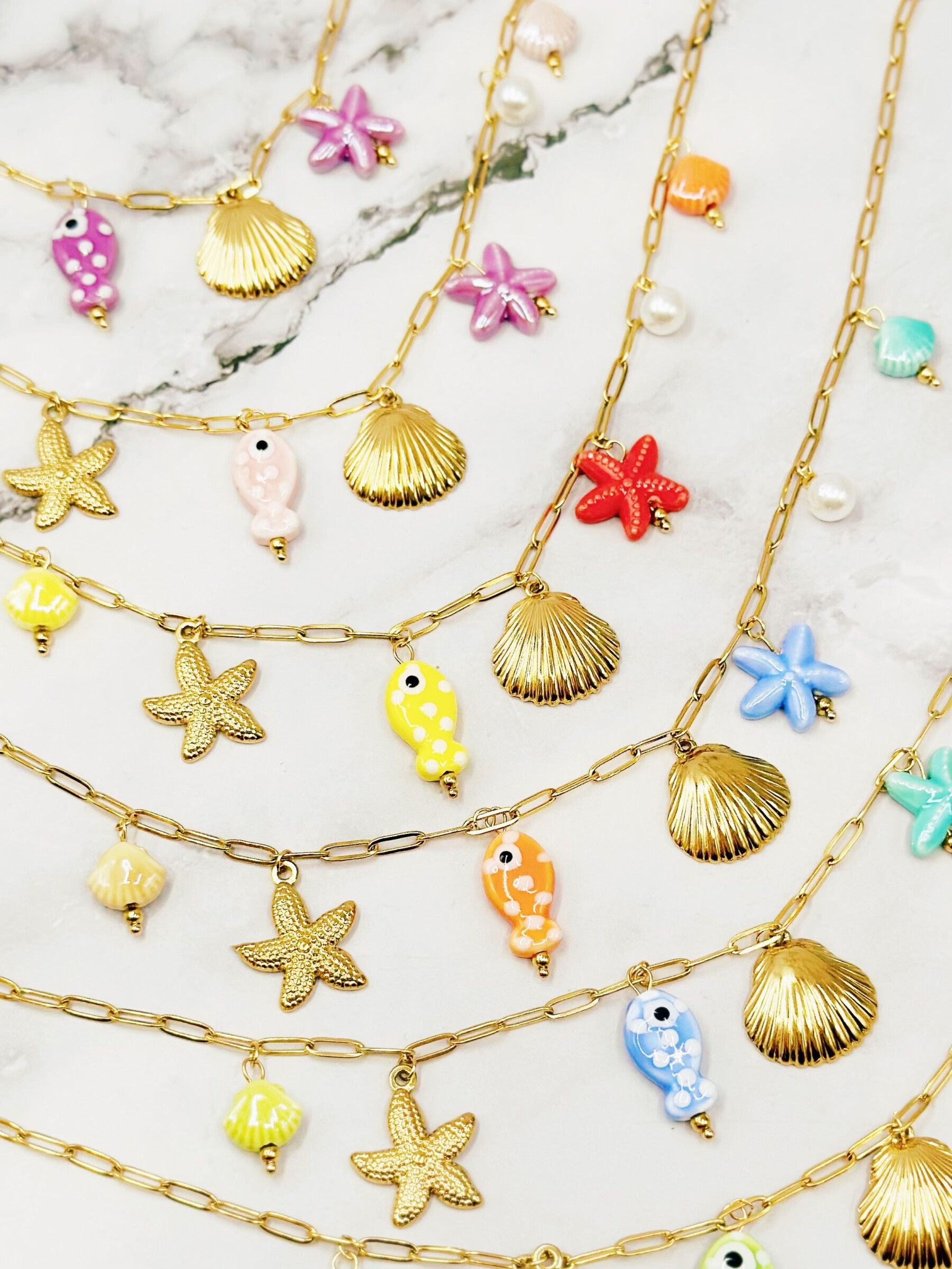 Wholesaler Emily - Adjustable stainless steel necklace Charms