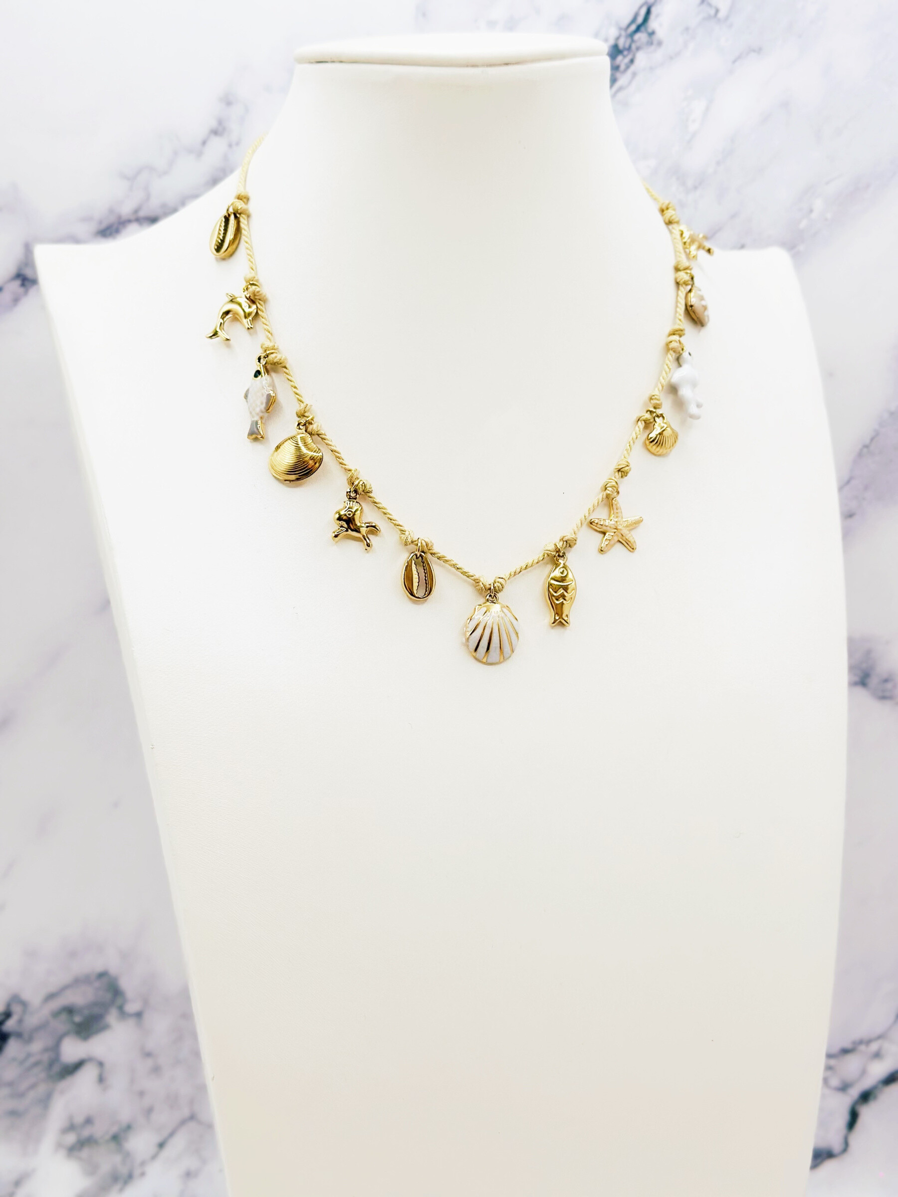 Wholesaler Emily - Adjustable stainless steel necklace Charms