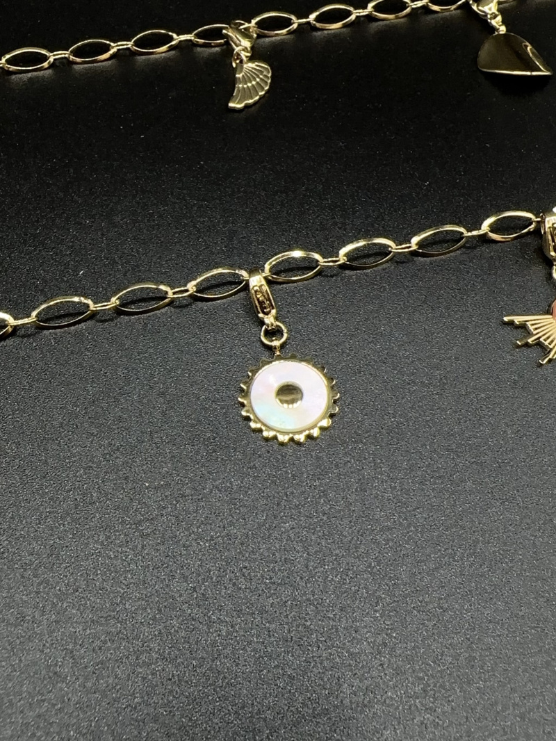 Mayorista Emily - Charm de acero inoxidable con strass