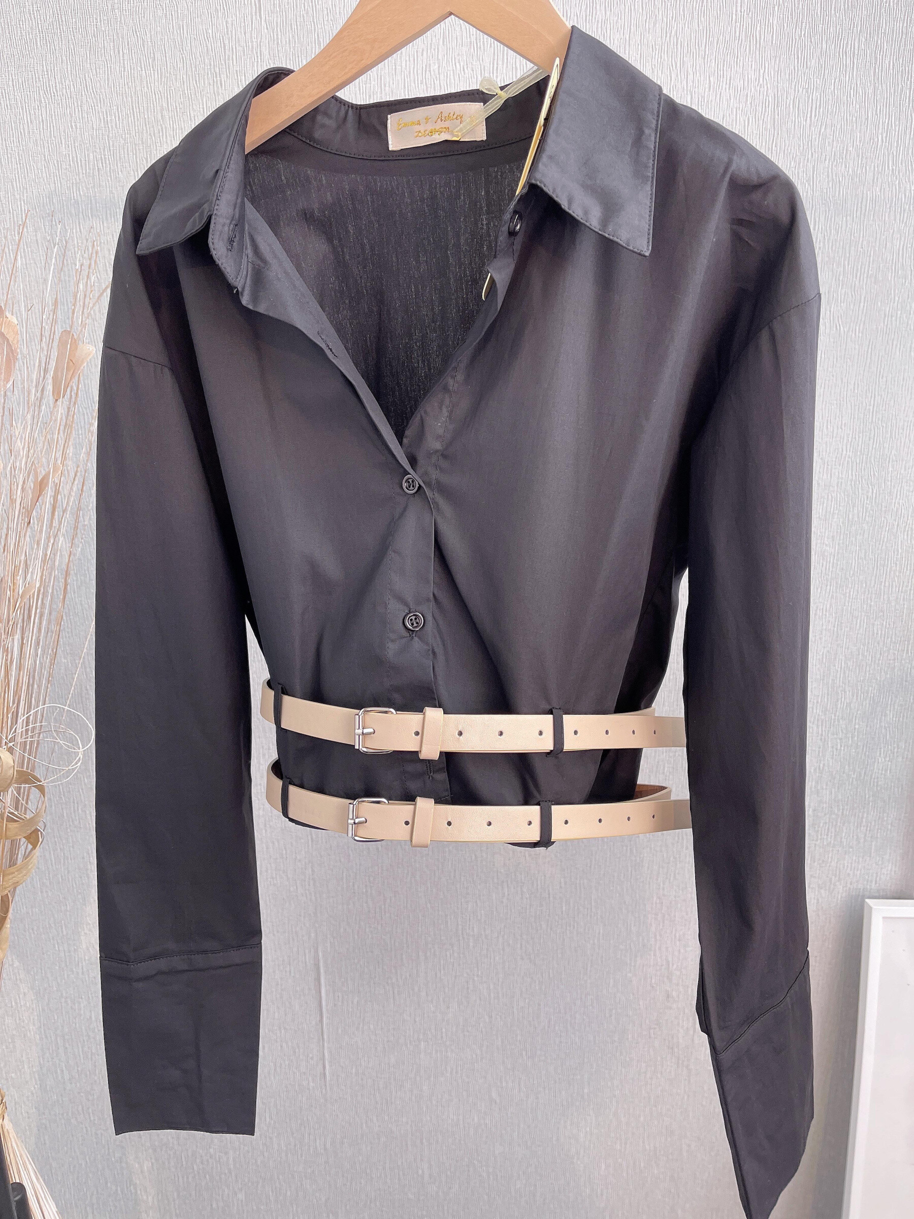 Wholesaler Emma & Ashley design - SHORT SHIRT WITH 2 BELTS