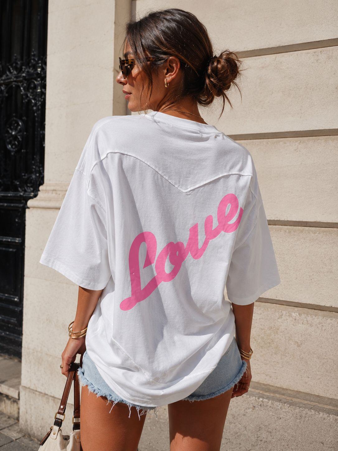 Mayorista Emma & Ashley design - Camiseta Mujer Oversize LOVE – Mangas Cortas – Corte Holgado