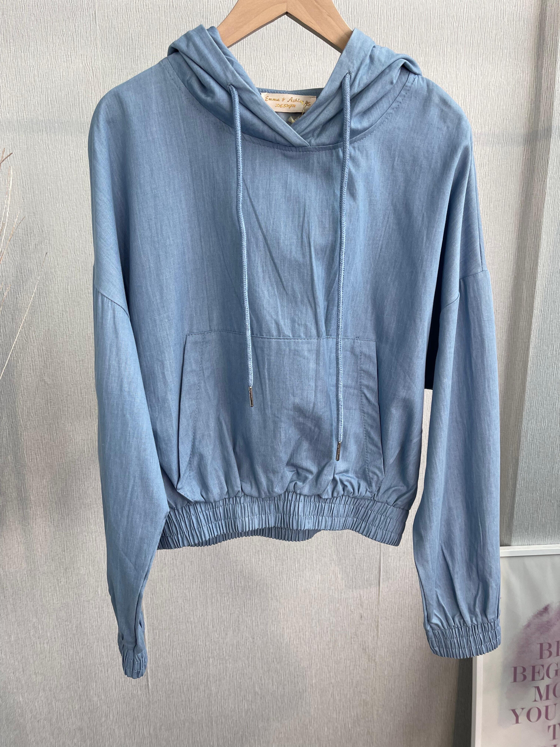 Wholesaler Emma & Ashley design - HOODED TOP JEANS FABRICS