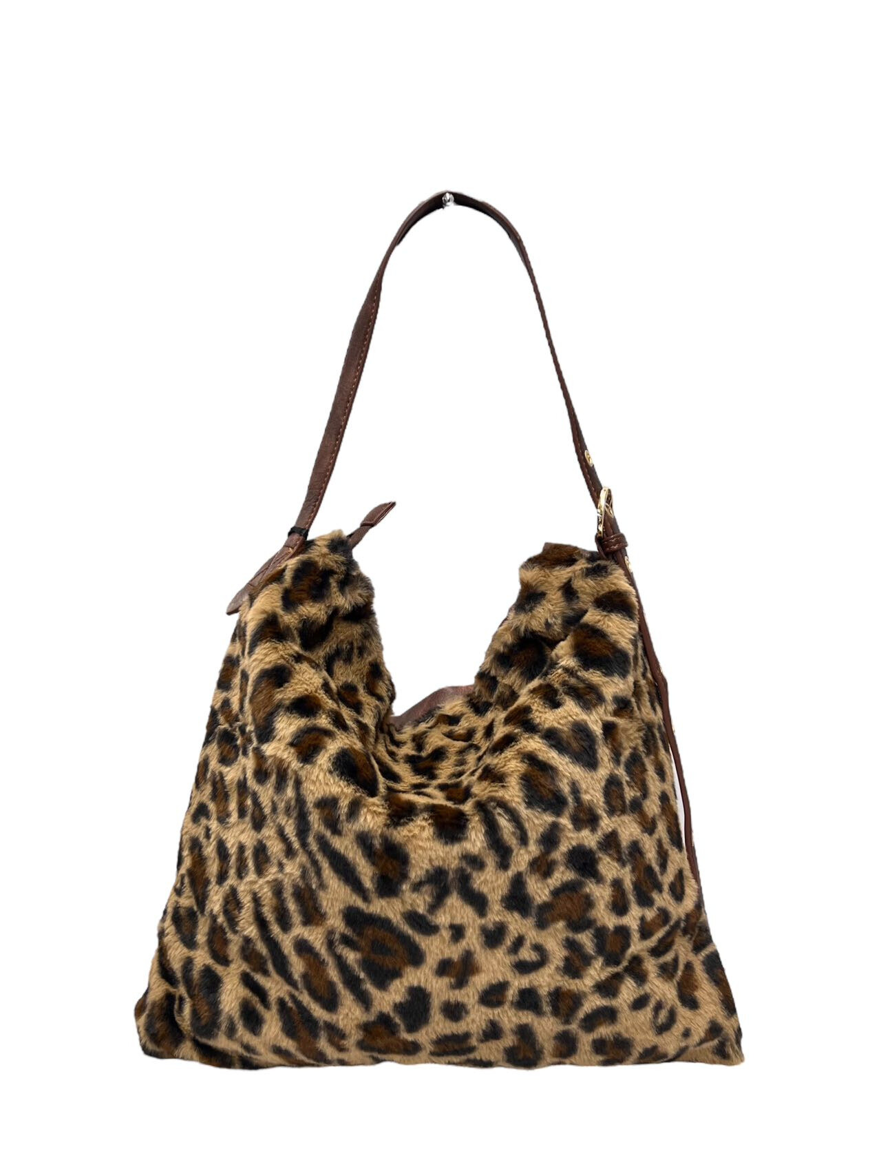 Wholesaler Emma Dore (Sacs) - Leopard print fur shoulder bag