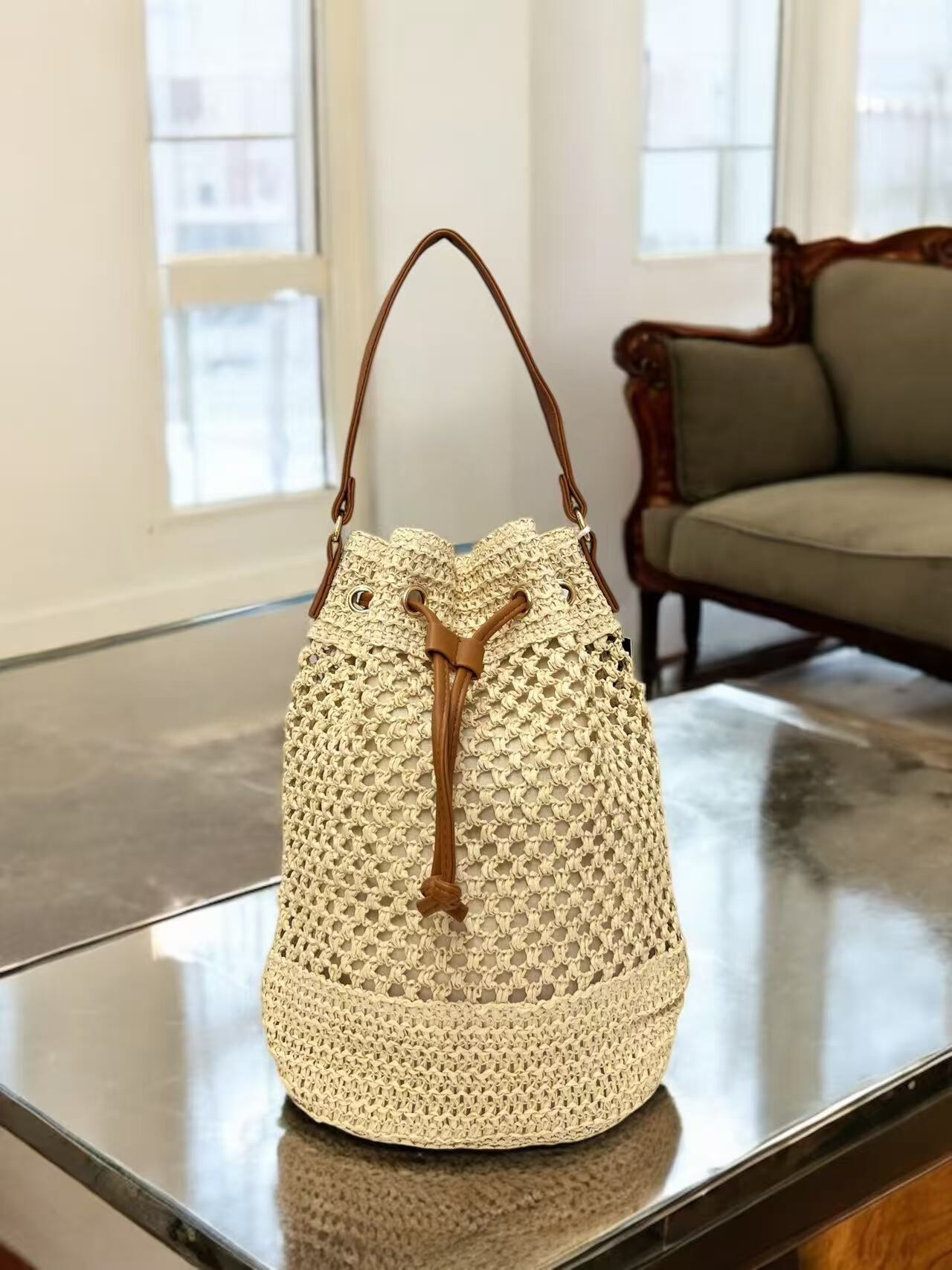Wholesaler Emma Dore (Sacs) - Bag worn in straw/wicker