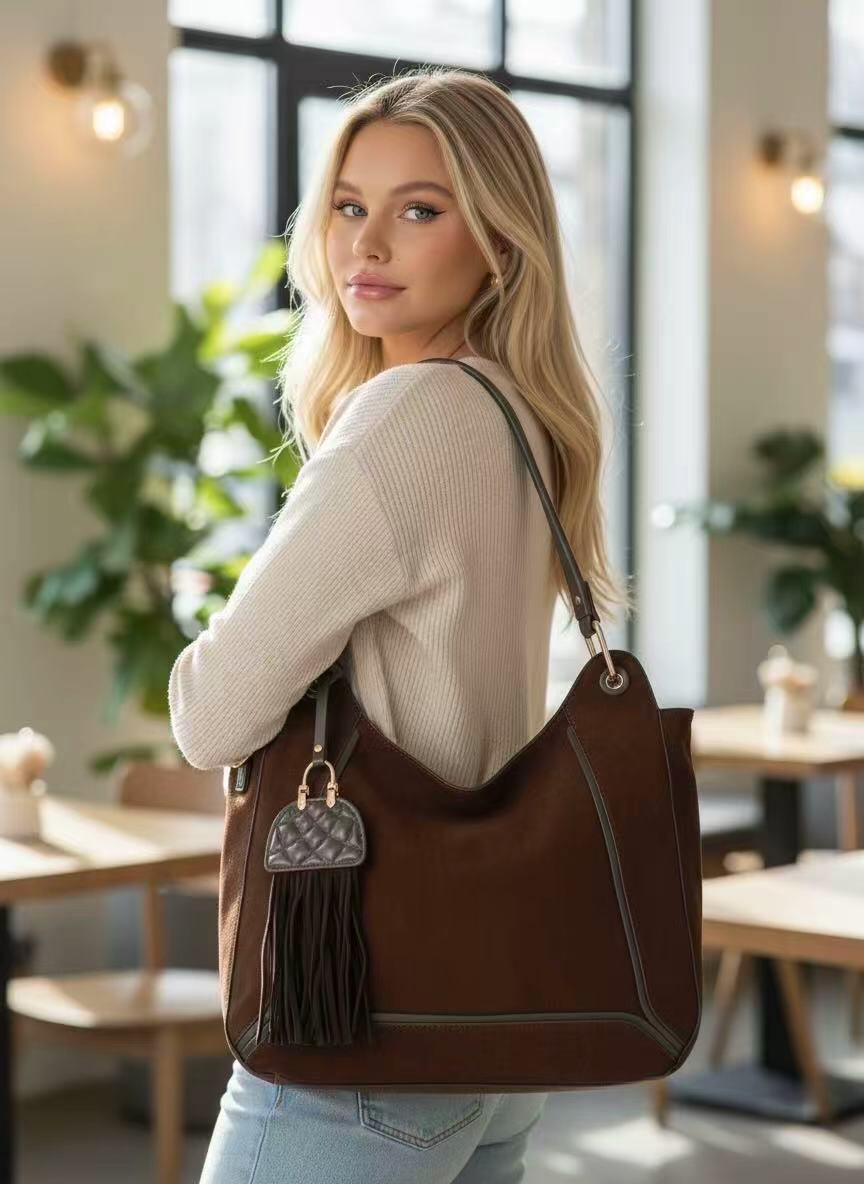 Wholesaler Emma Dore (Sacs) - Suede Shoulder Bag
