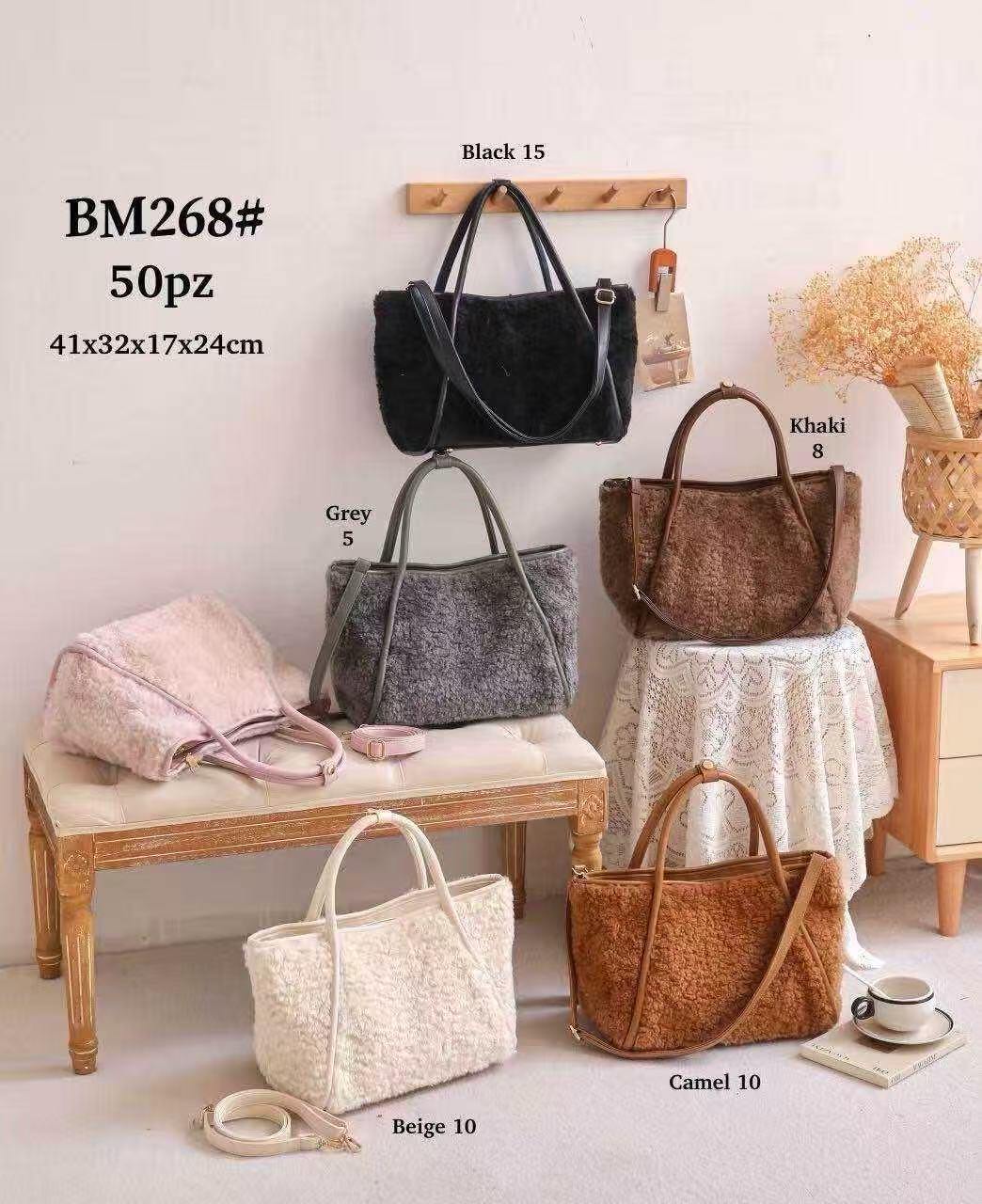 Wholesaler Emma Dore (Sacs) - Women's Faux Fur Tote Bag