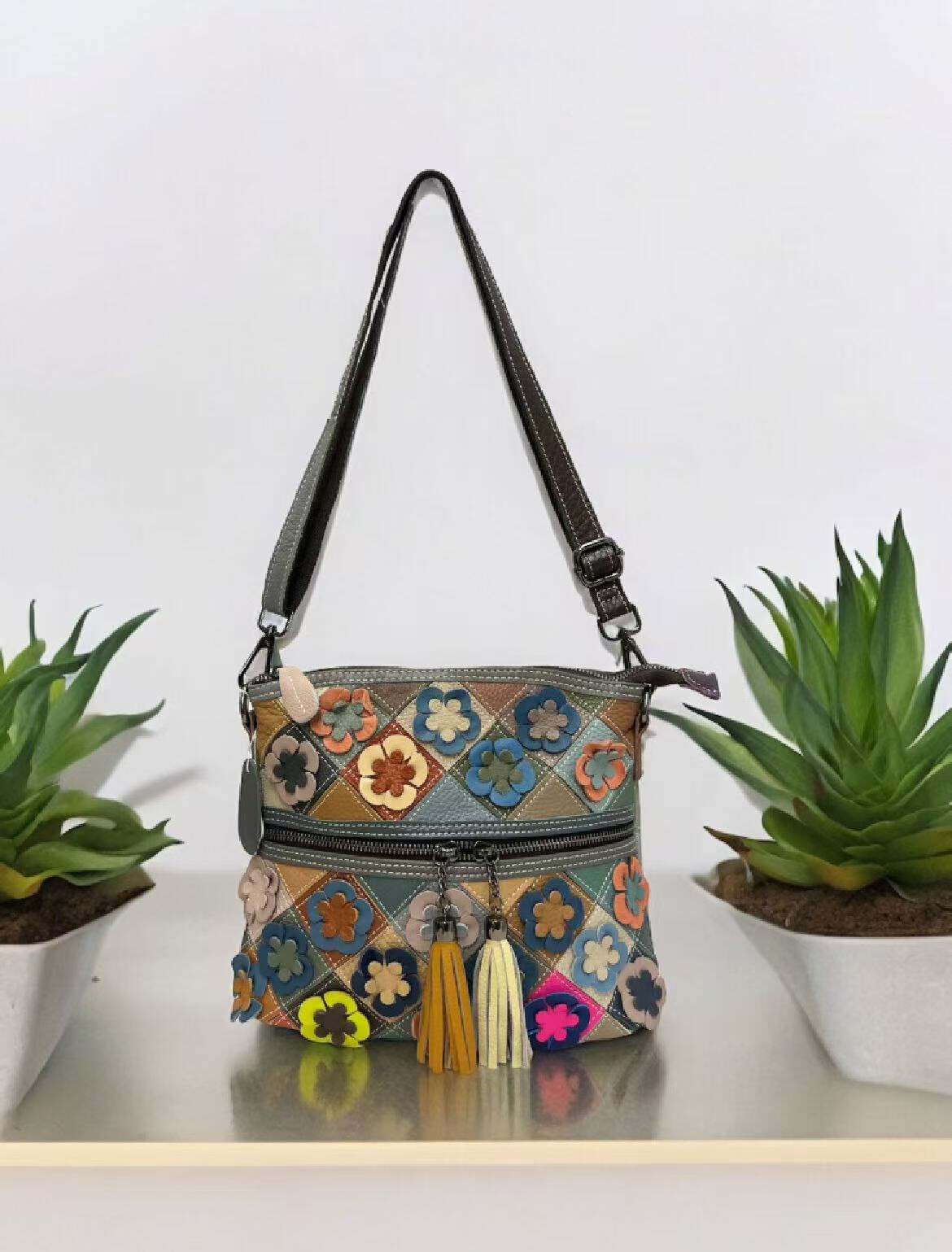Großhändler Emma Dore (Sacs) - Umhängetasche aus Leder