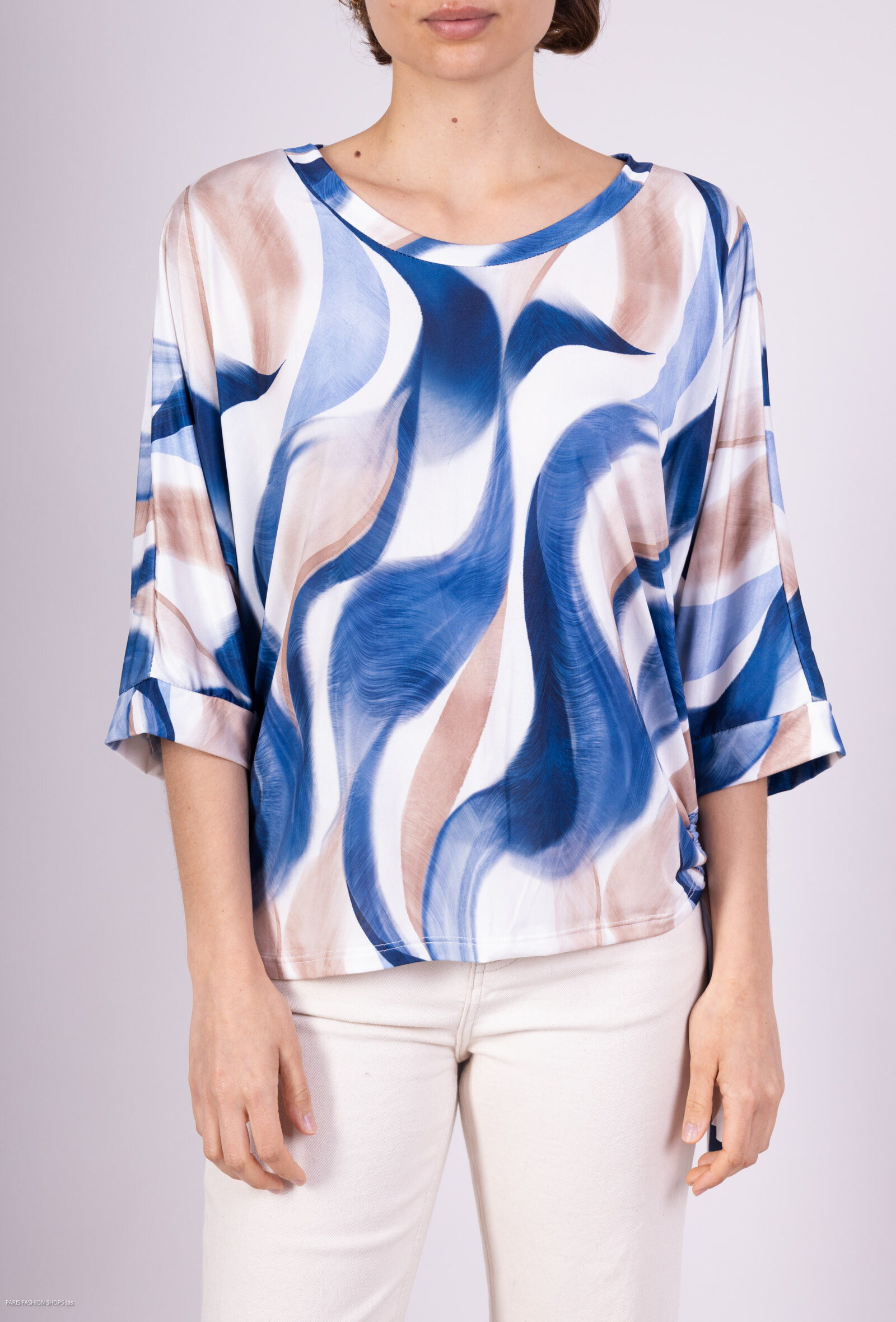 Wholesaler Emma Dore - Blouse with round neck print