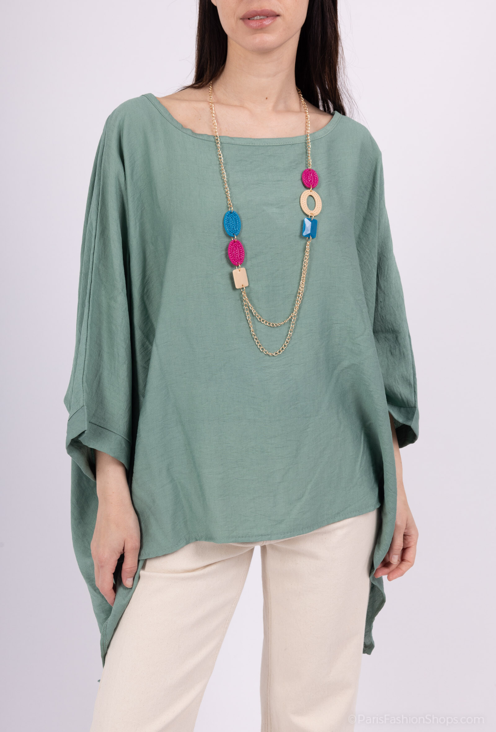 Wholesaler Emma Dore - Asymmetrical viscose blouse