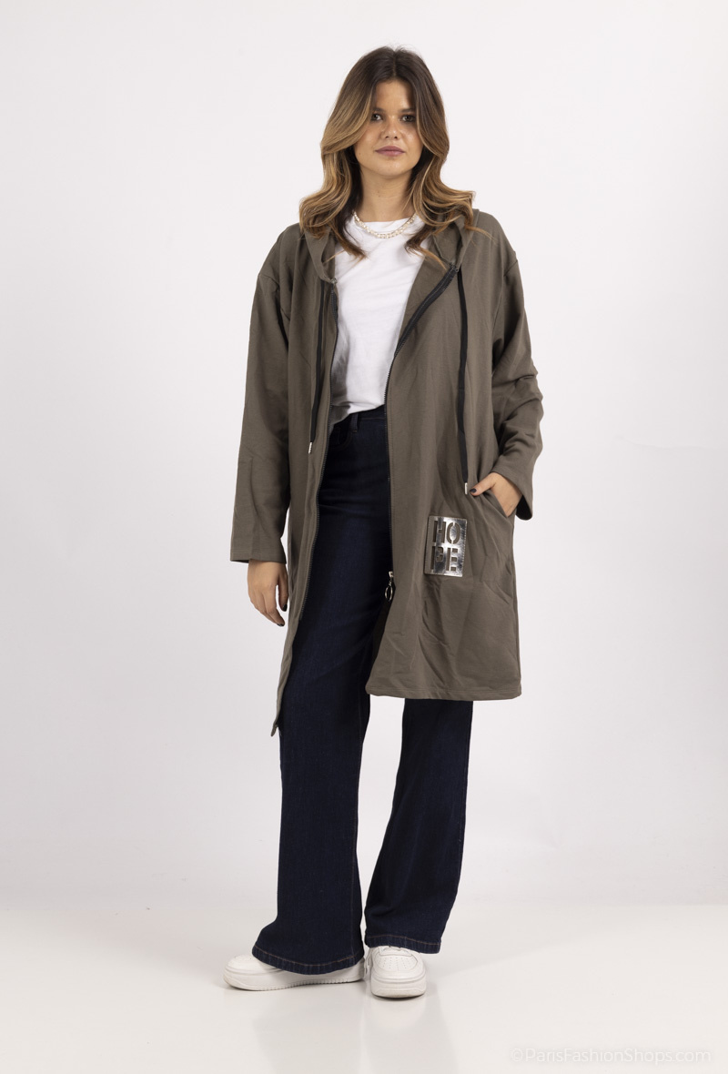 Wholesaler Emma Dore - "HOPE" hooded vest/jacket, thick