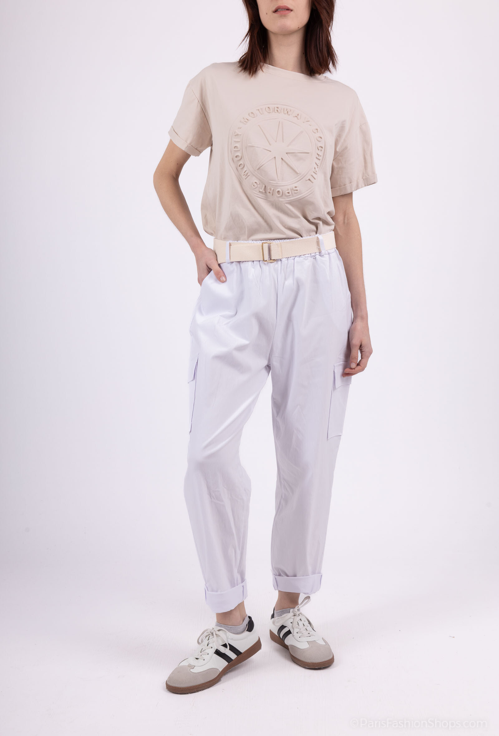 Wholesaler Emma Dore - Cargo pants with belt