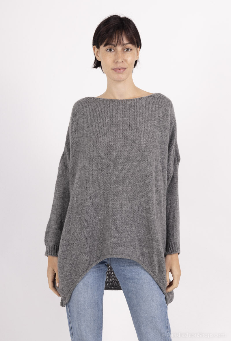 Wholesaler Emma Dore - Long plain oversized sweater