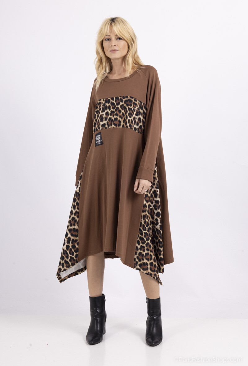 Wholesaler Emma Dore - Long dress, leopard print