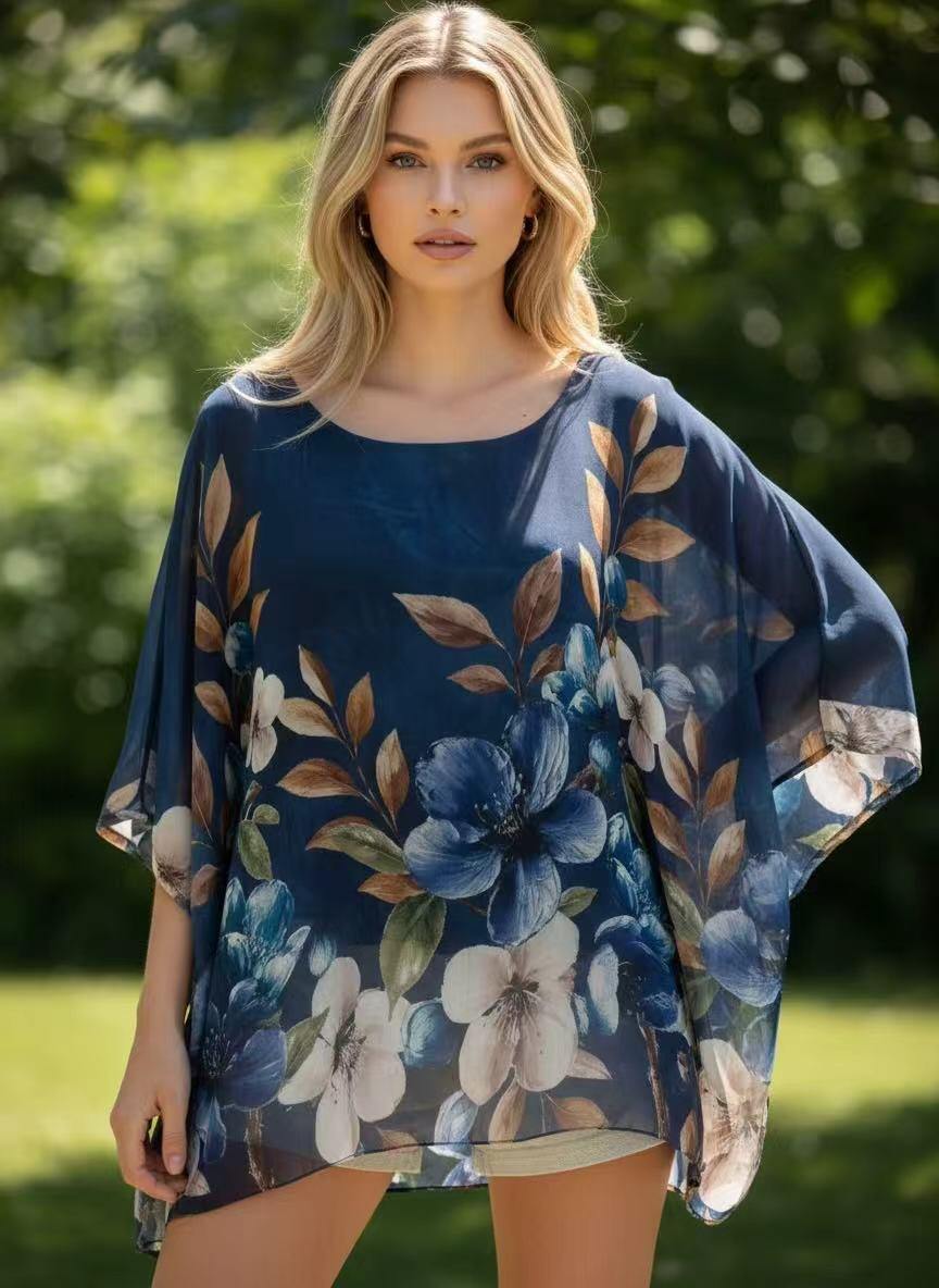 Grossista Emma Dore - Tunica Floreale (Taglie 36/46)