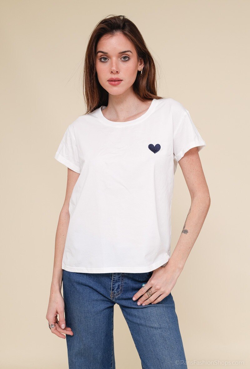 ER emma ER SILVER T SHIRT ホワイト xs tシャツ白