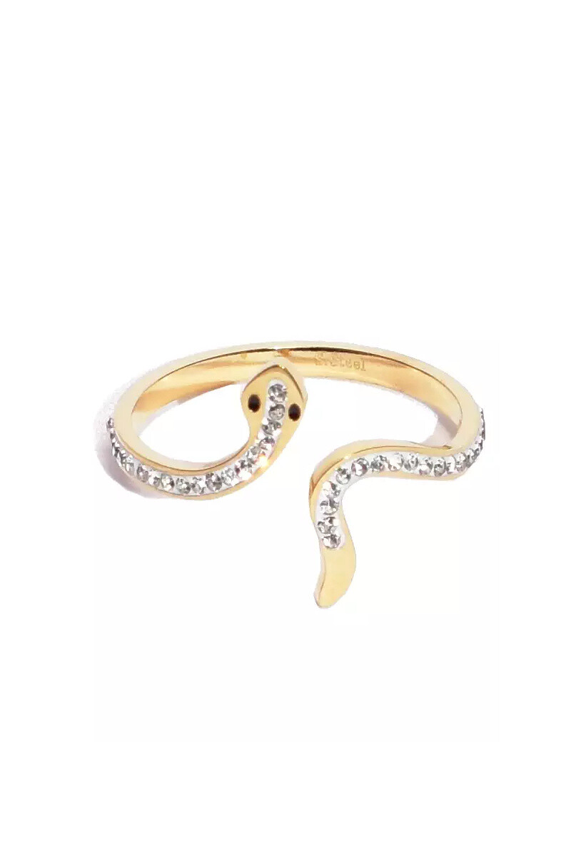 Grossiste Emma Fantaisies - Bague serpent taille réglable Or
