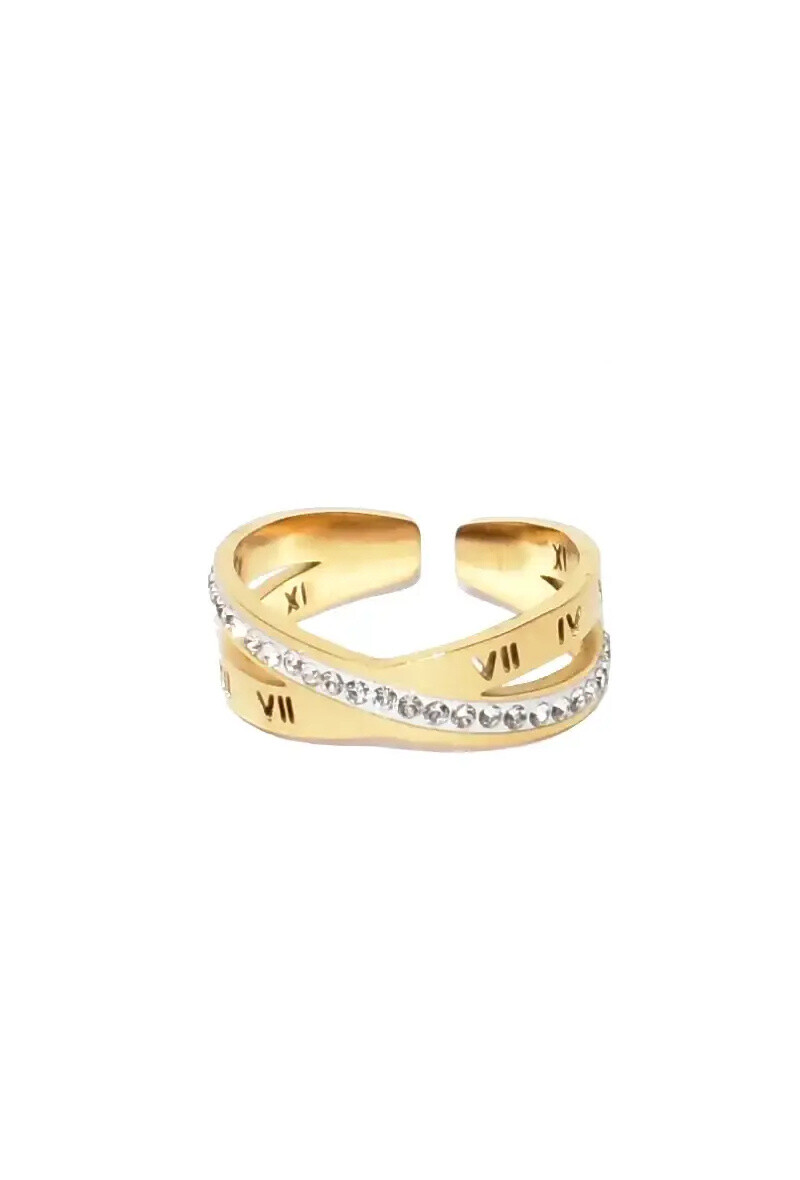 Grossiste Emma Fantaisies - Bague infini taille réglable Or