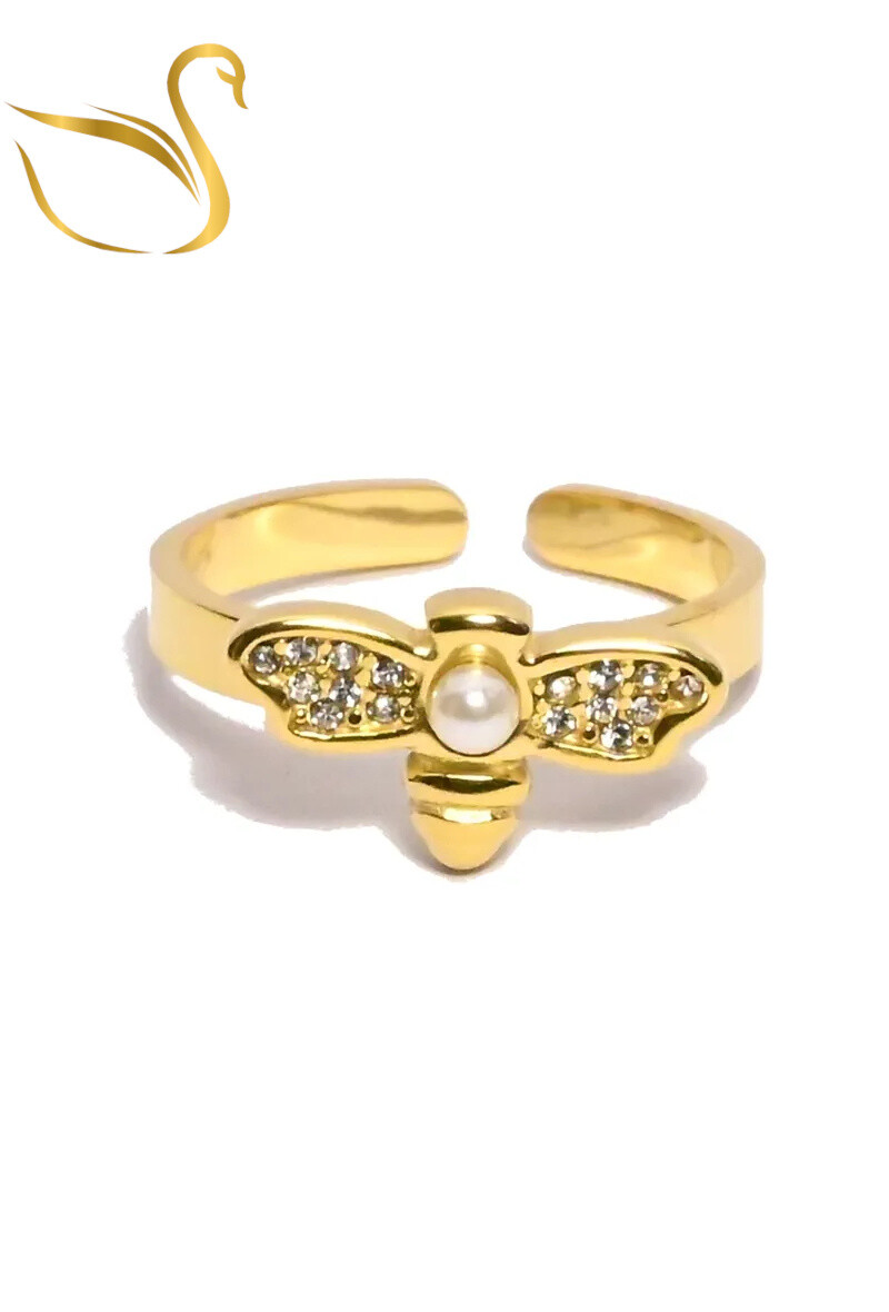 Grossiste Emma Fantaisies - Bague abeille taille réglabe